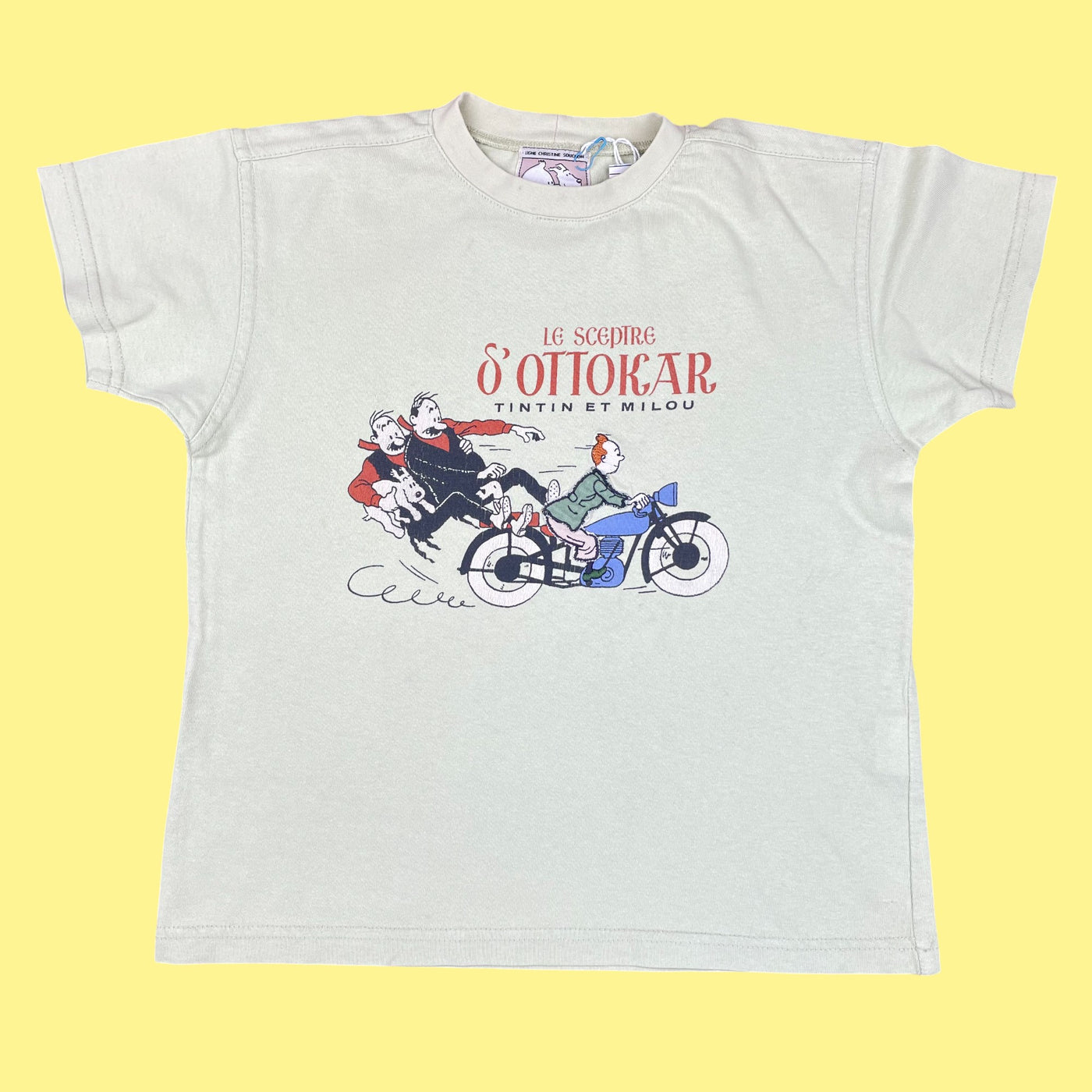 T-shirt vintage Tintin 6-7 ans