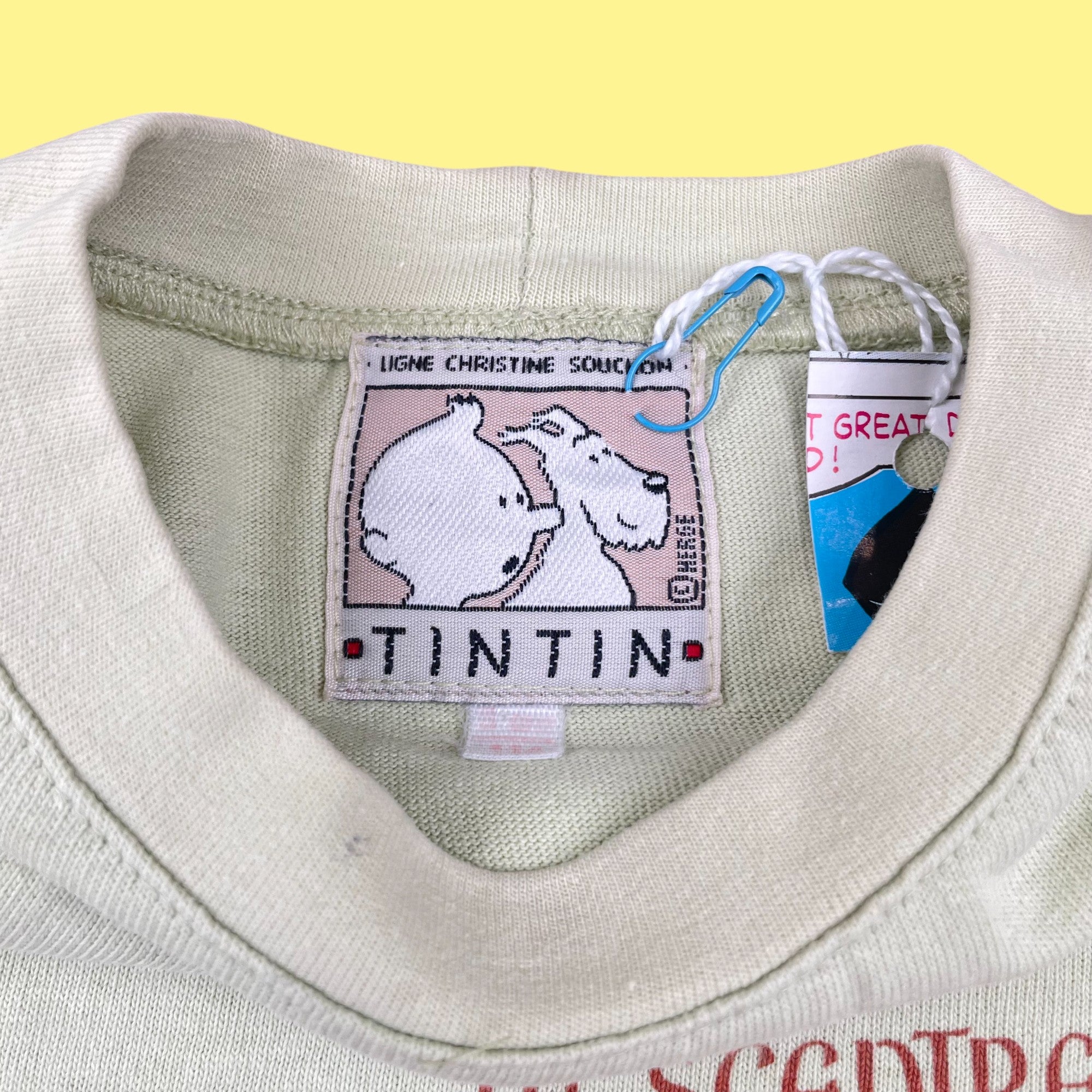T-shirt vintage Tintin 6-7 ans