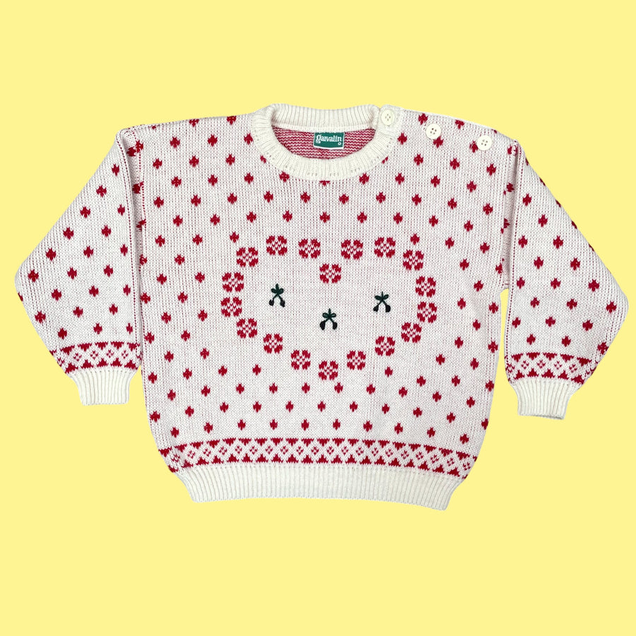 Pull deadstock cerises 6 ans