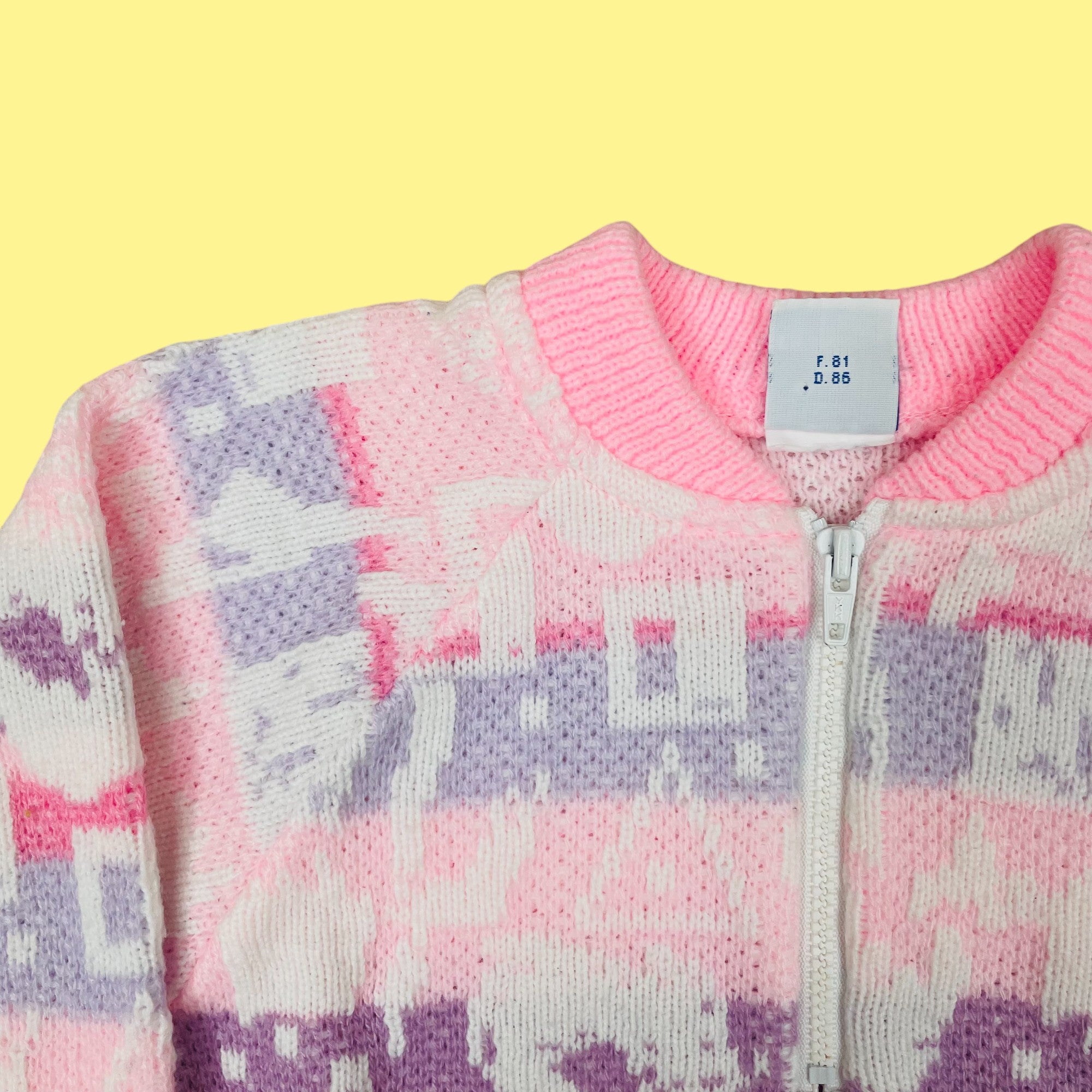 Gilet rose 12-18 mois