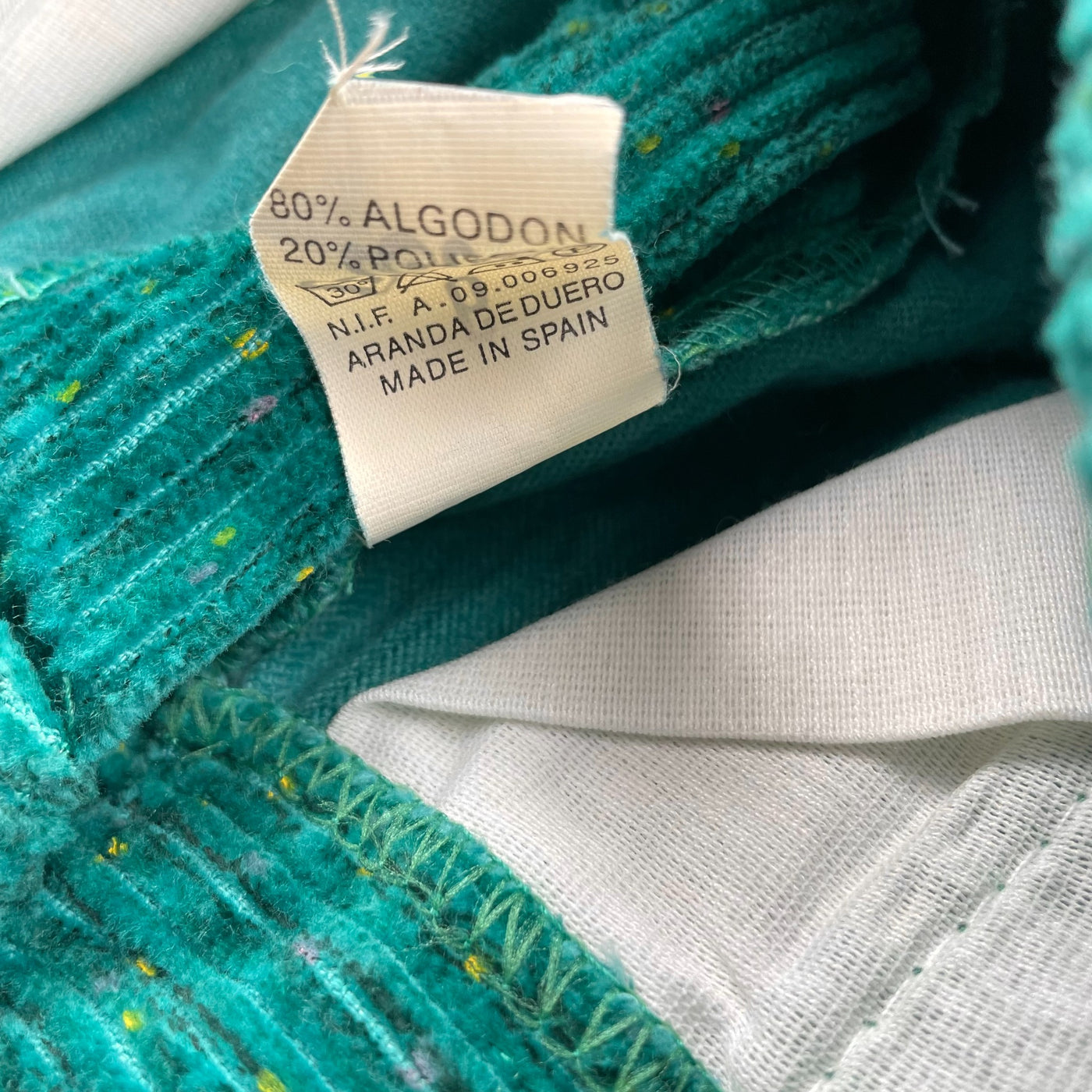 Pantalon velours vintage deadstock 7-8 ans