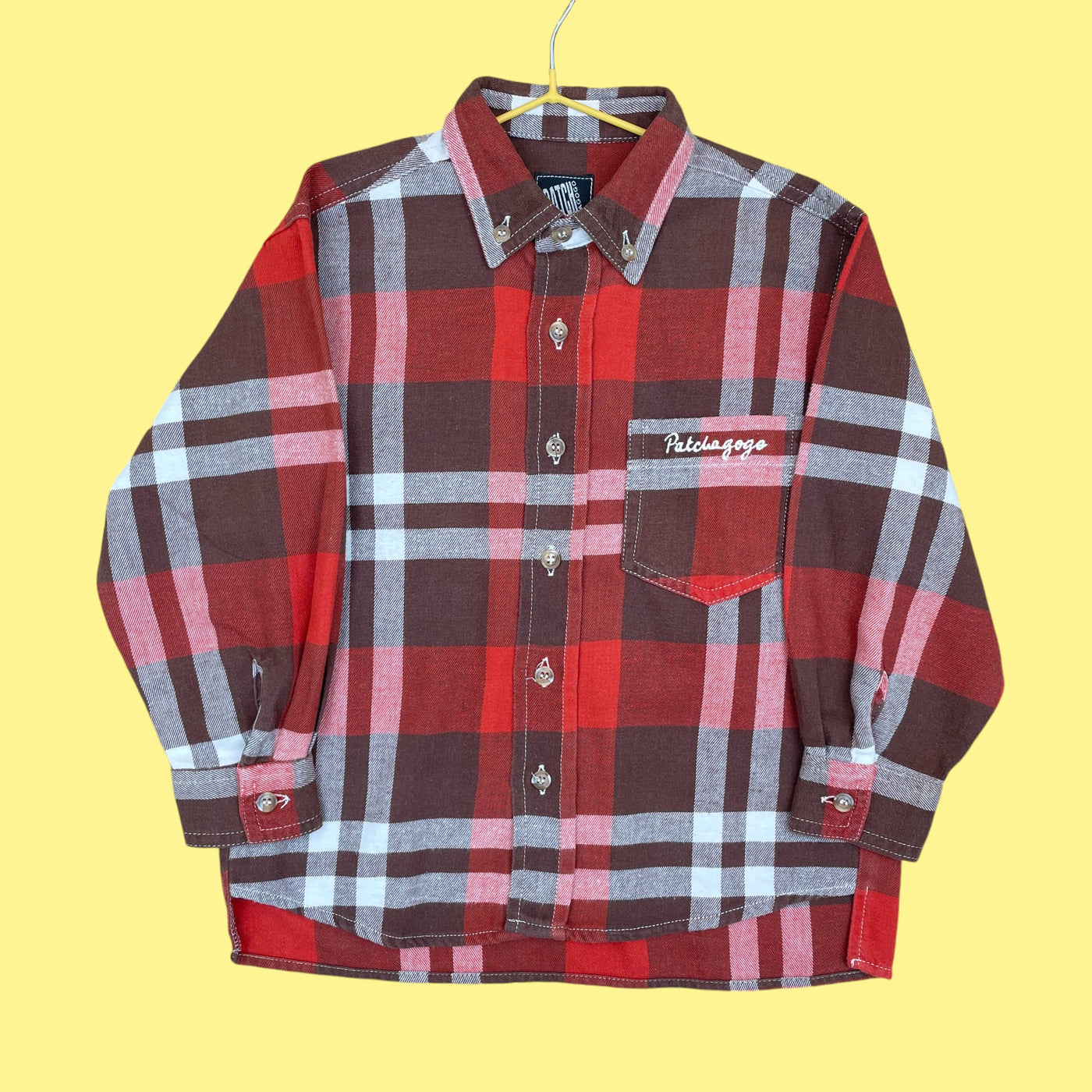 Chemise carreaux rouge 4 ans