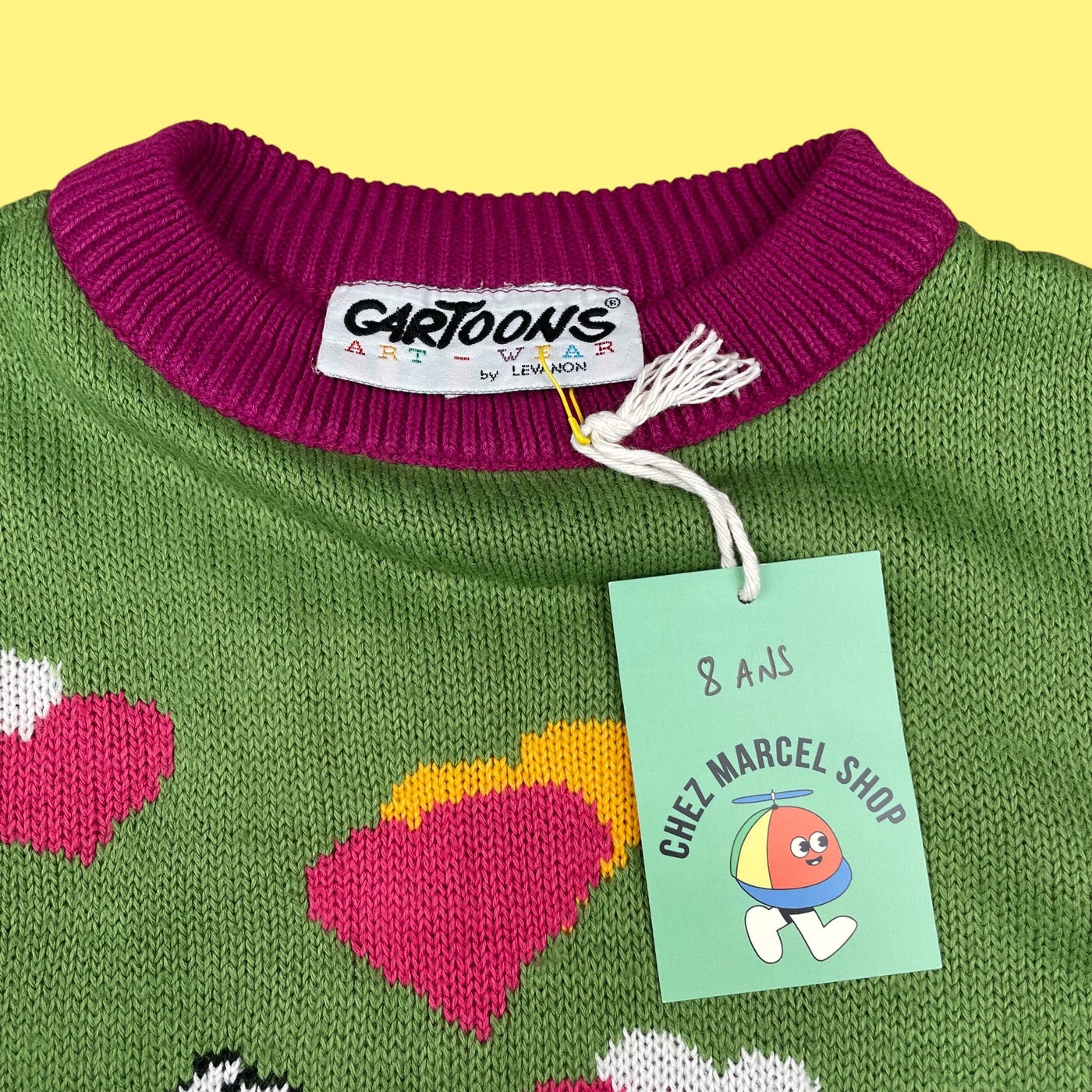 Pull vintage Mickey et Minnie 8 ans