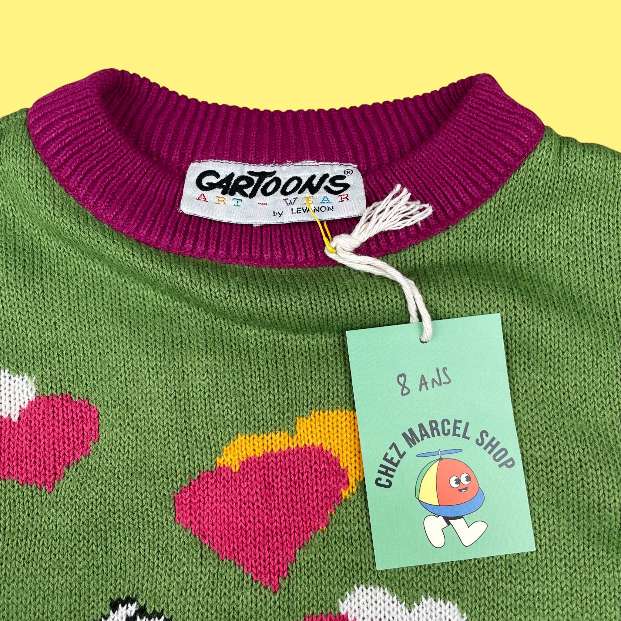 Pull vintage Mickey et Minnie 8 ans