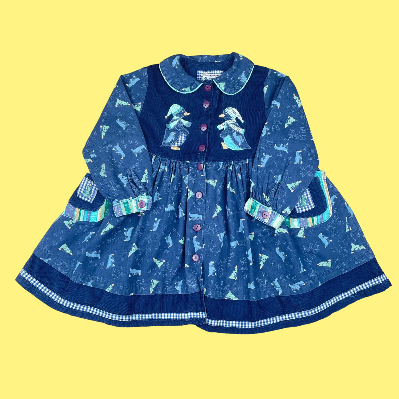 Robe vintage velours 2 ans