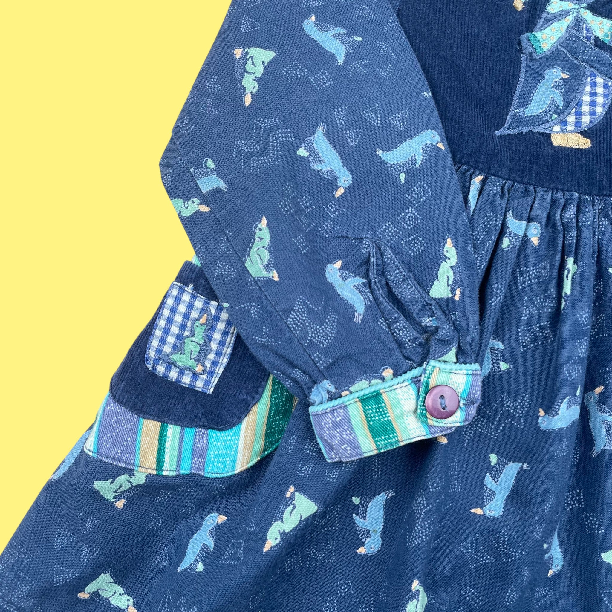 Robe vintage velours 2 ans