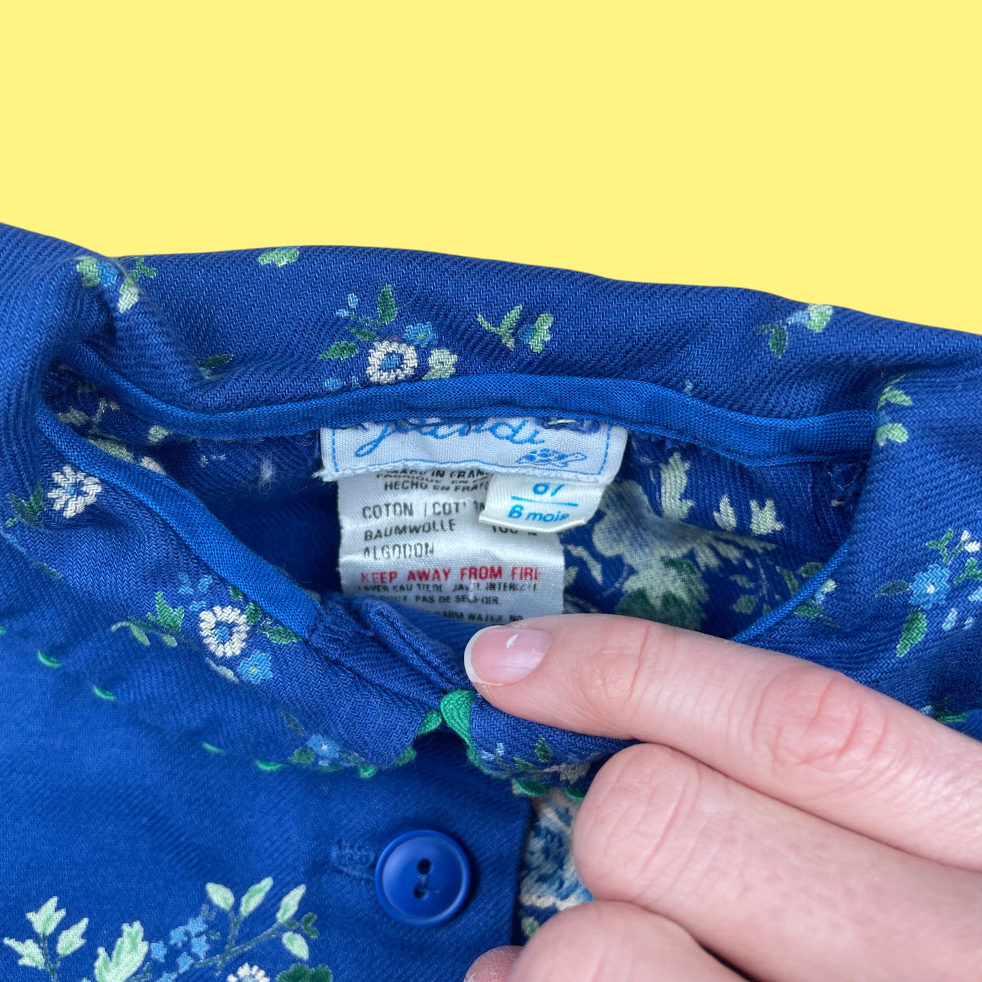 Combinaison Jacadi fleurie vintage 3-6 mois