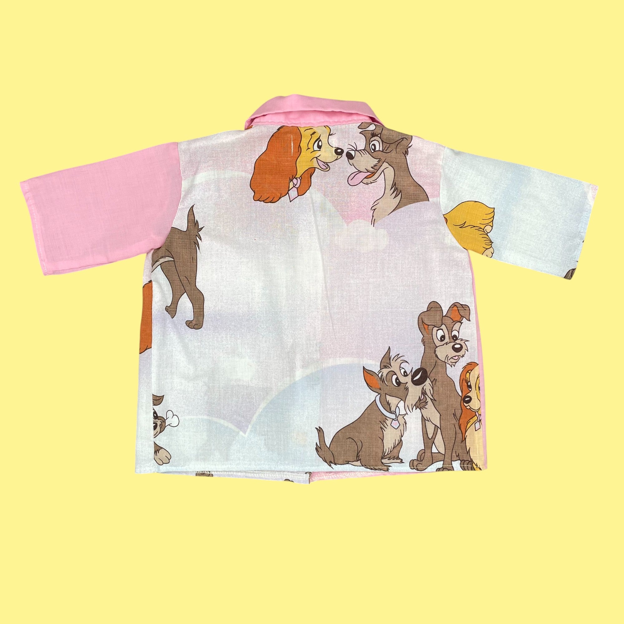 Chemise Nauco upcyclée La Belle et le clochard 2-4 ans