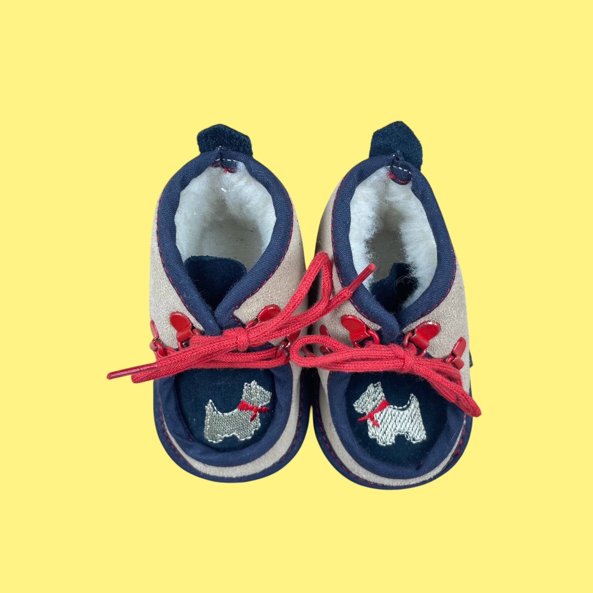 Chaussures bébé vintage cuir 19 6-12 mois