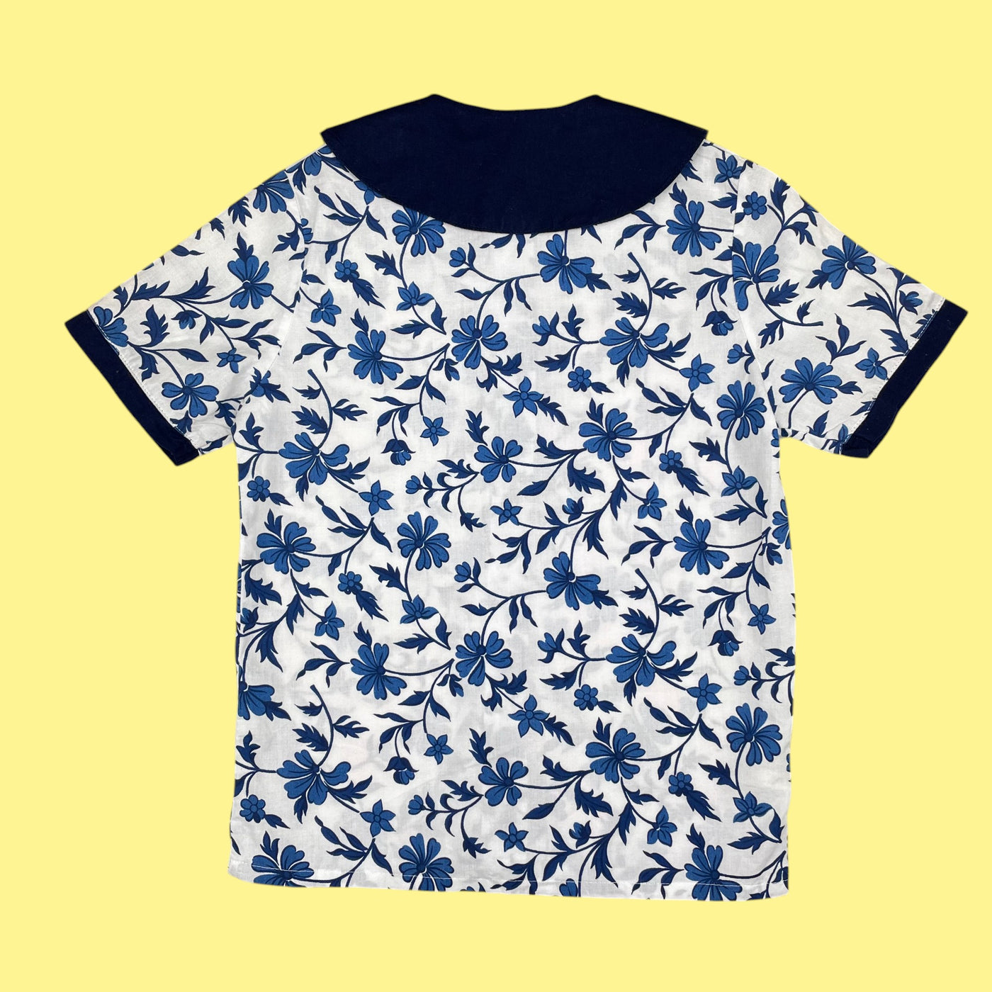 Chemisier fleuri vintage 7 ans