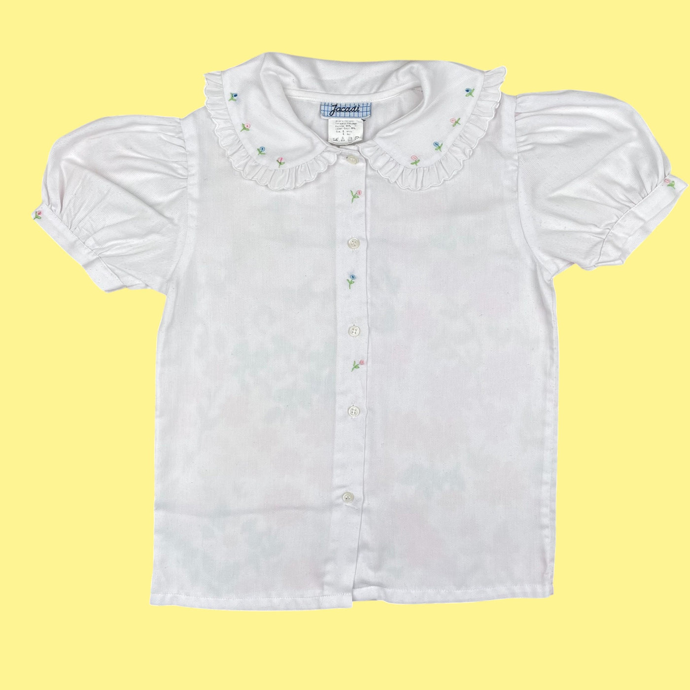 Chemisier Jacadi vintage brodé 4-5 ans