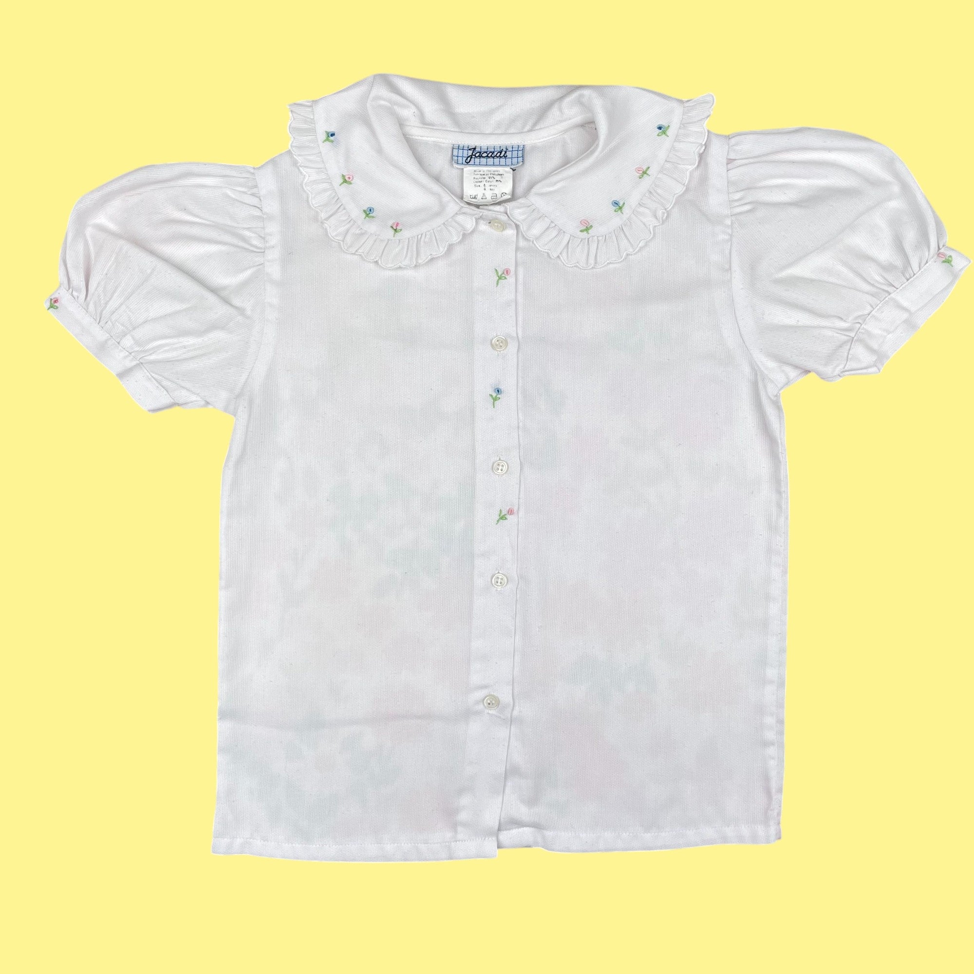 Chemisier Jacadi vintage brodé 4-5 ans