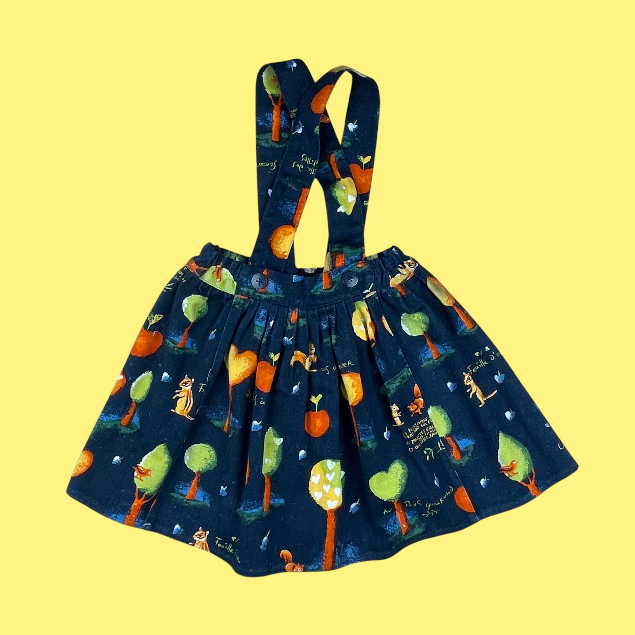 Jupe à bretelles Catimini vintage 3 ans