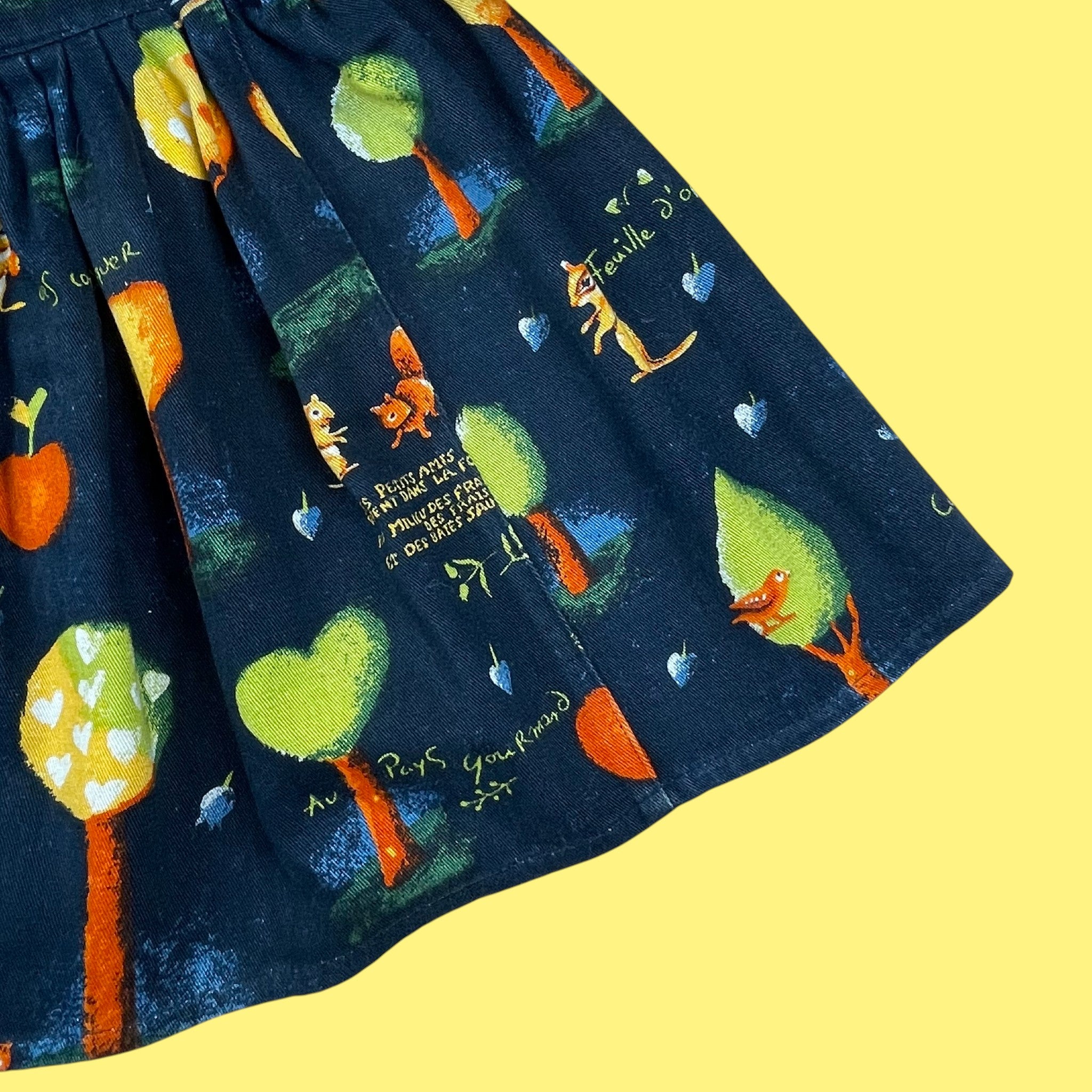 Jupe à bretelles Catimini vintage 3 ans