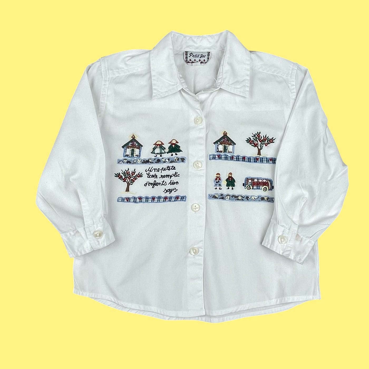 Chemisier broderies vintage 18-24 mois
