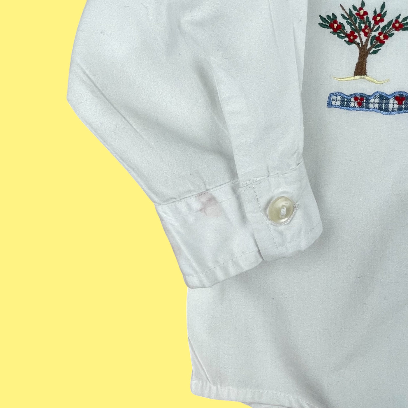 Chemisier broderies vintage 18-24 mois