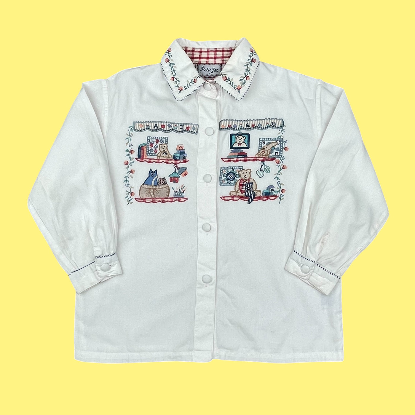 Chemisier vintage brodé 3 ans