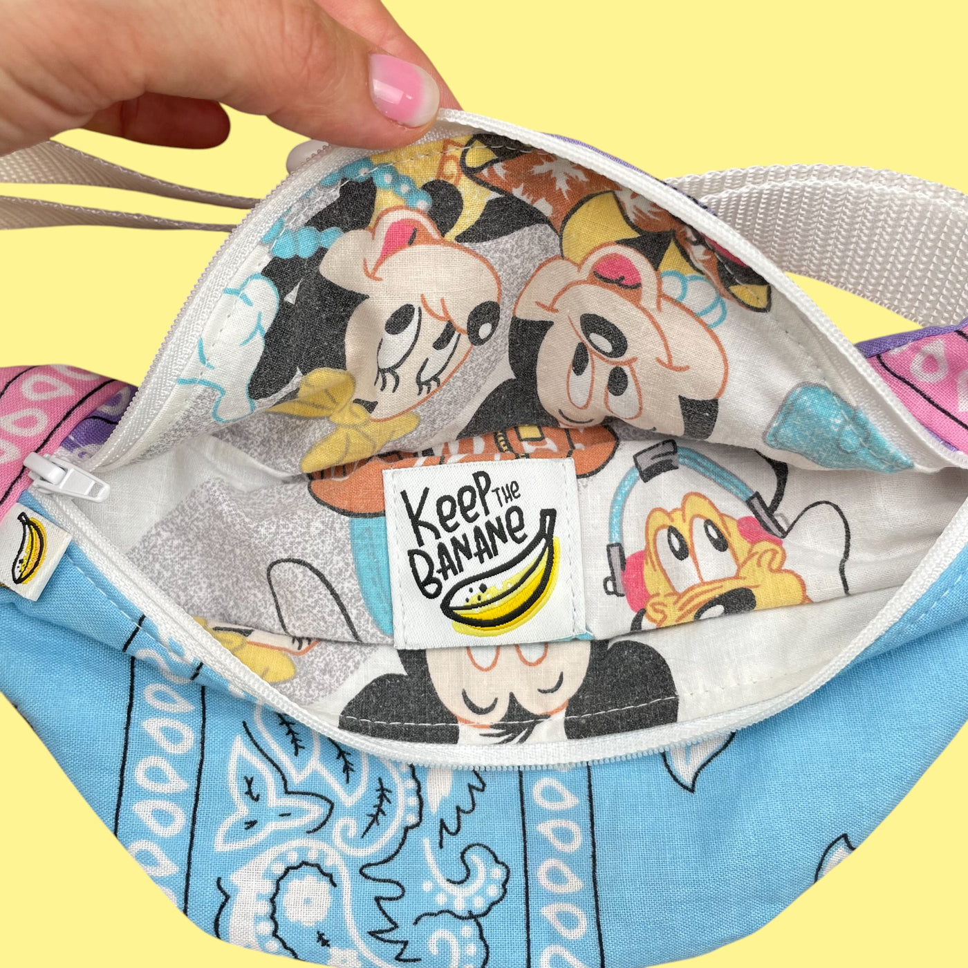 Banane Keep the banane upcyclée Mickey