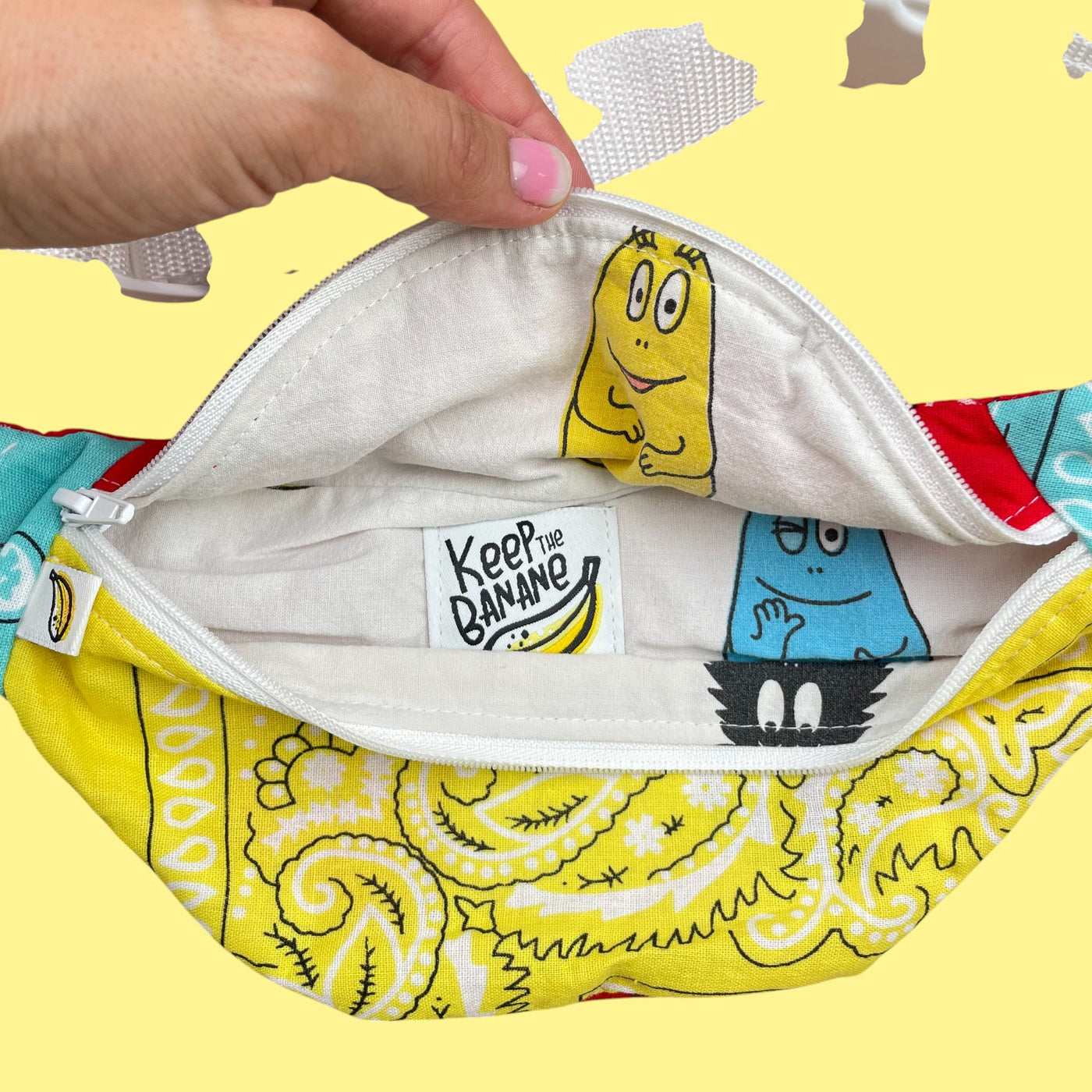 Banane Keep the banane upcyclée Barbapapa