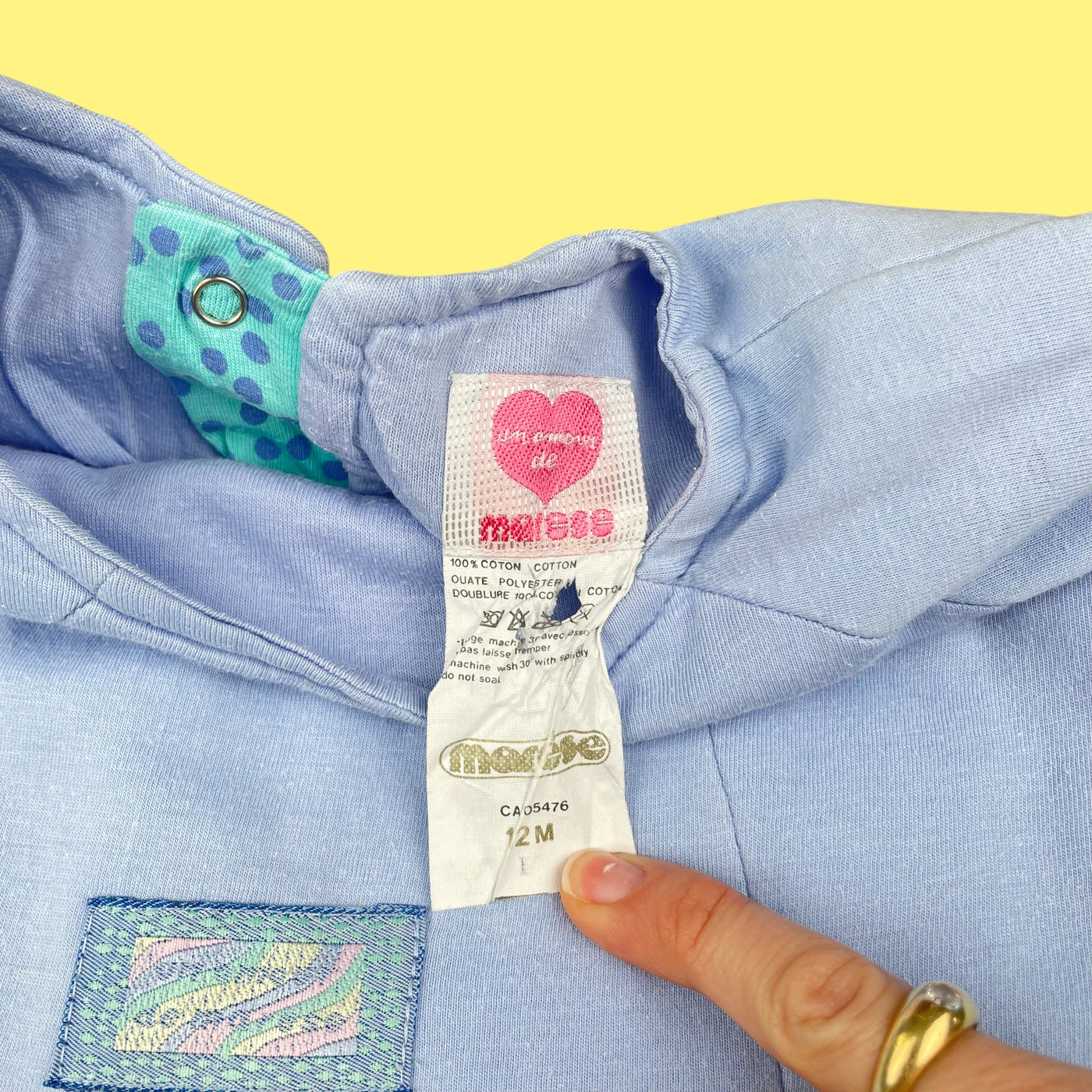 Combinaison pastel vintage 12-18 mois