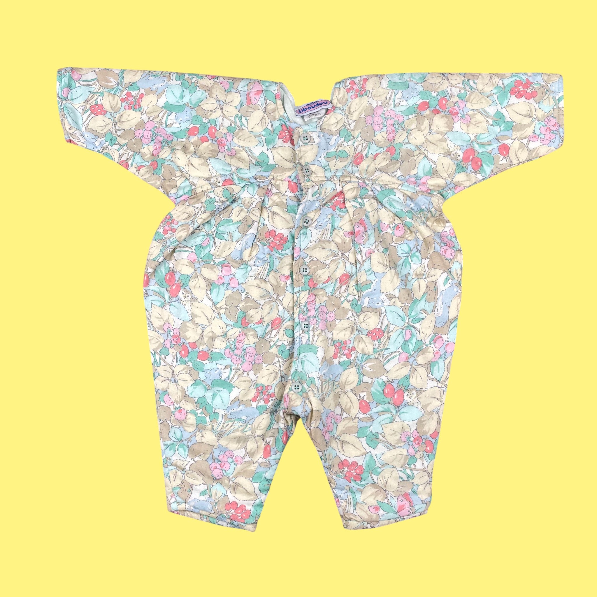Combinaison fleurie vintage 3 mois