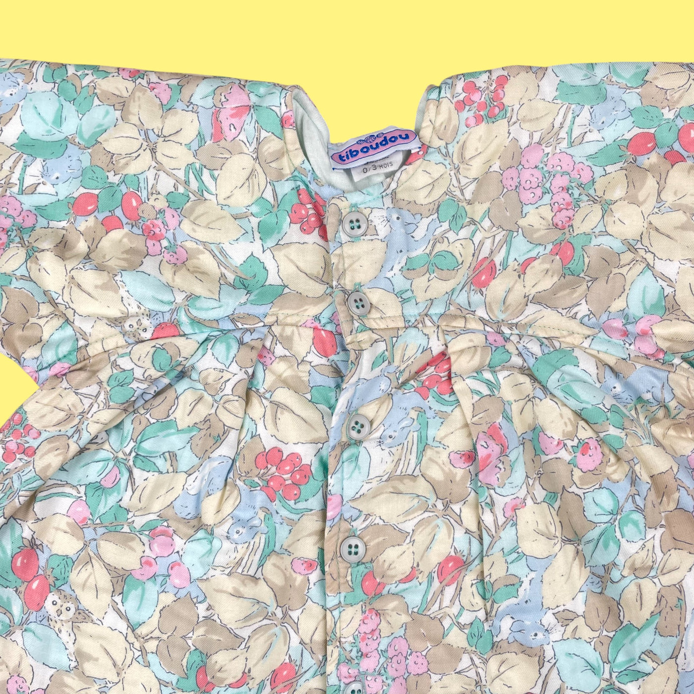 Combinaison fleurie vintage 3 mois
