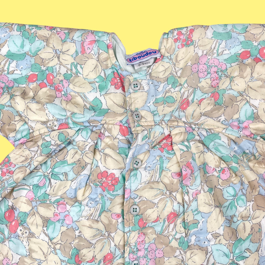 Combinaison fleurie vintage 3 mois