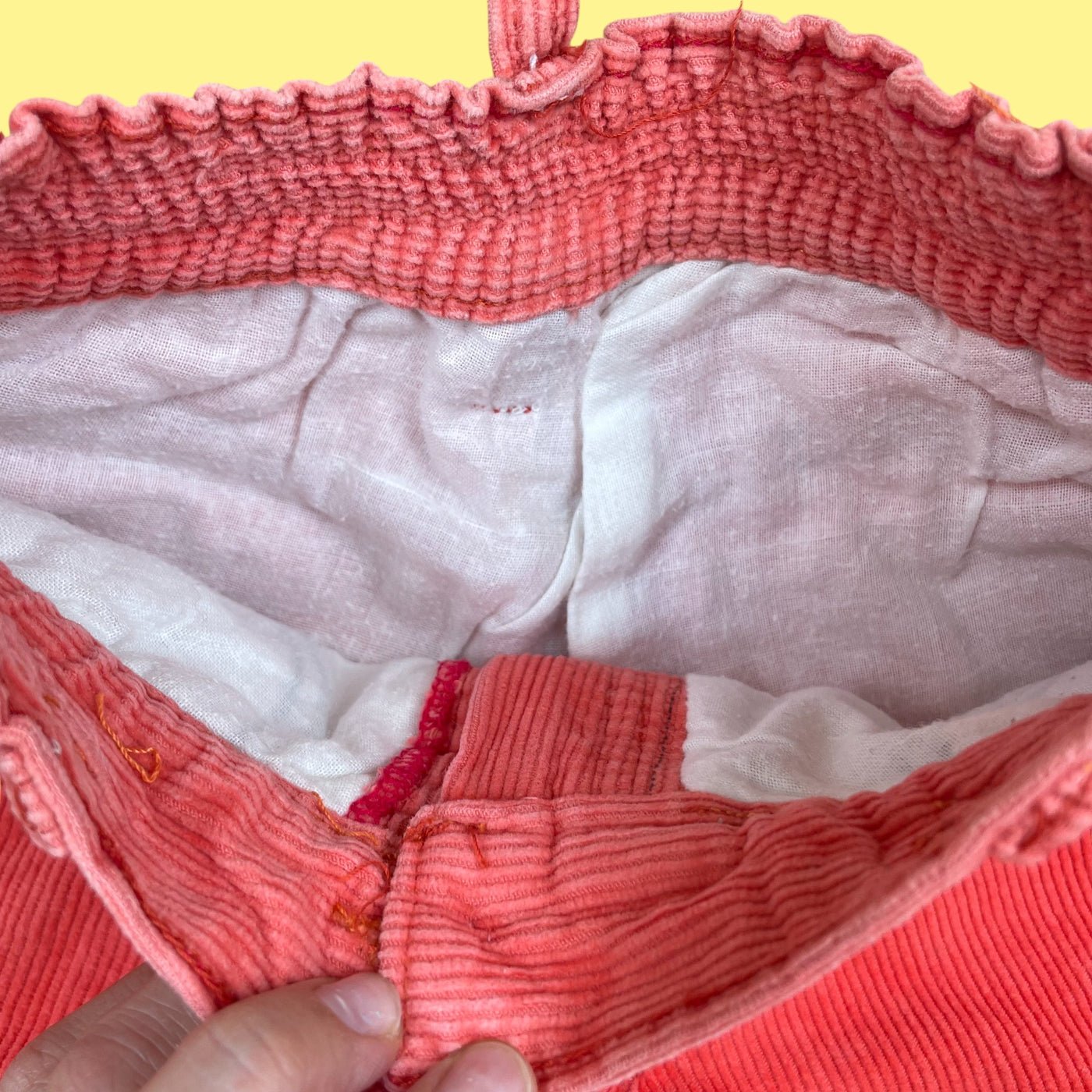 Pantalon velours corail 5-6 ans