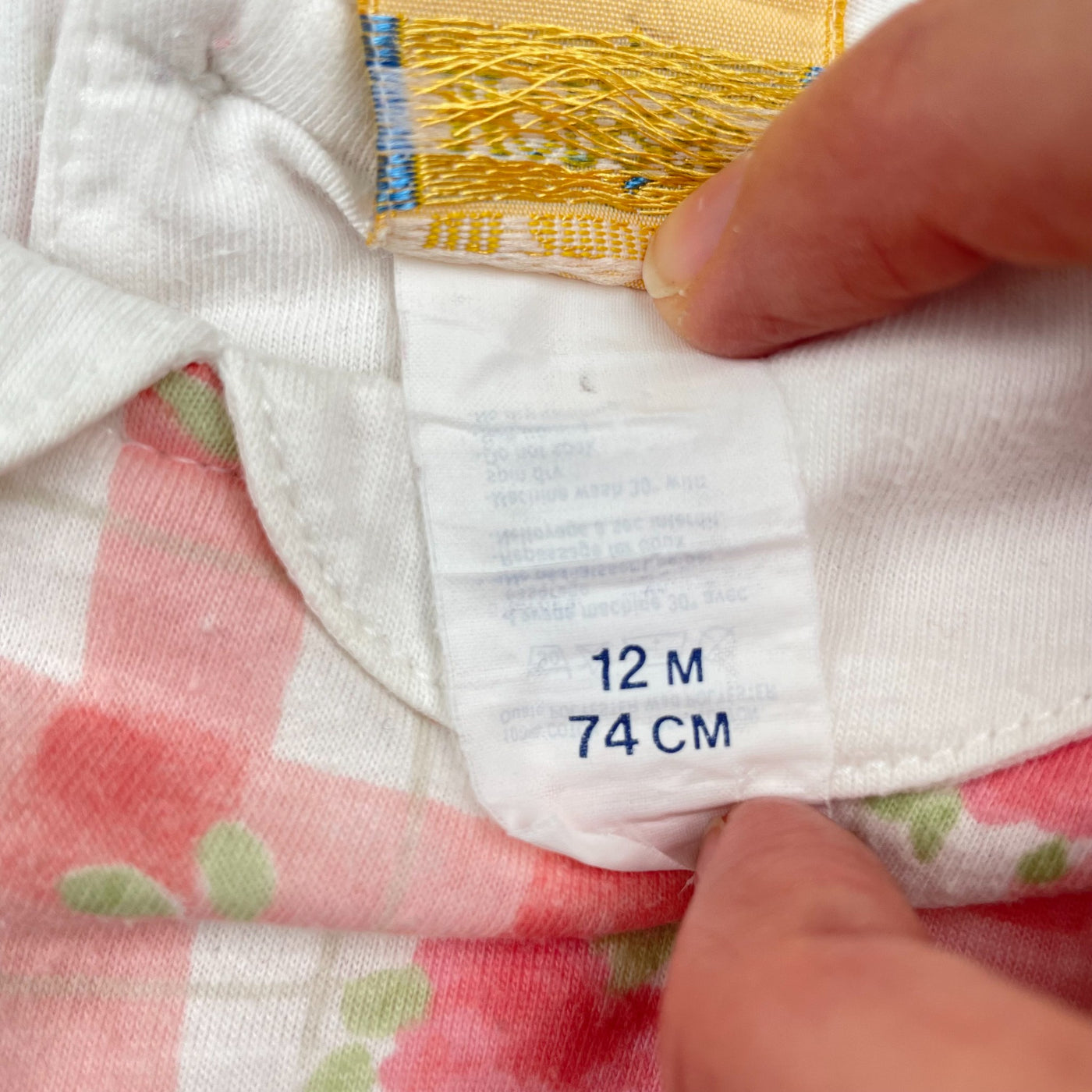 Combinaison fleurie vintage 12-18 mois