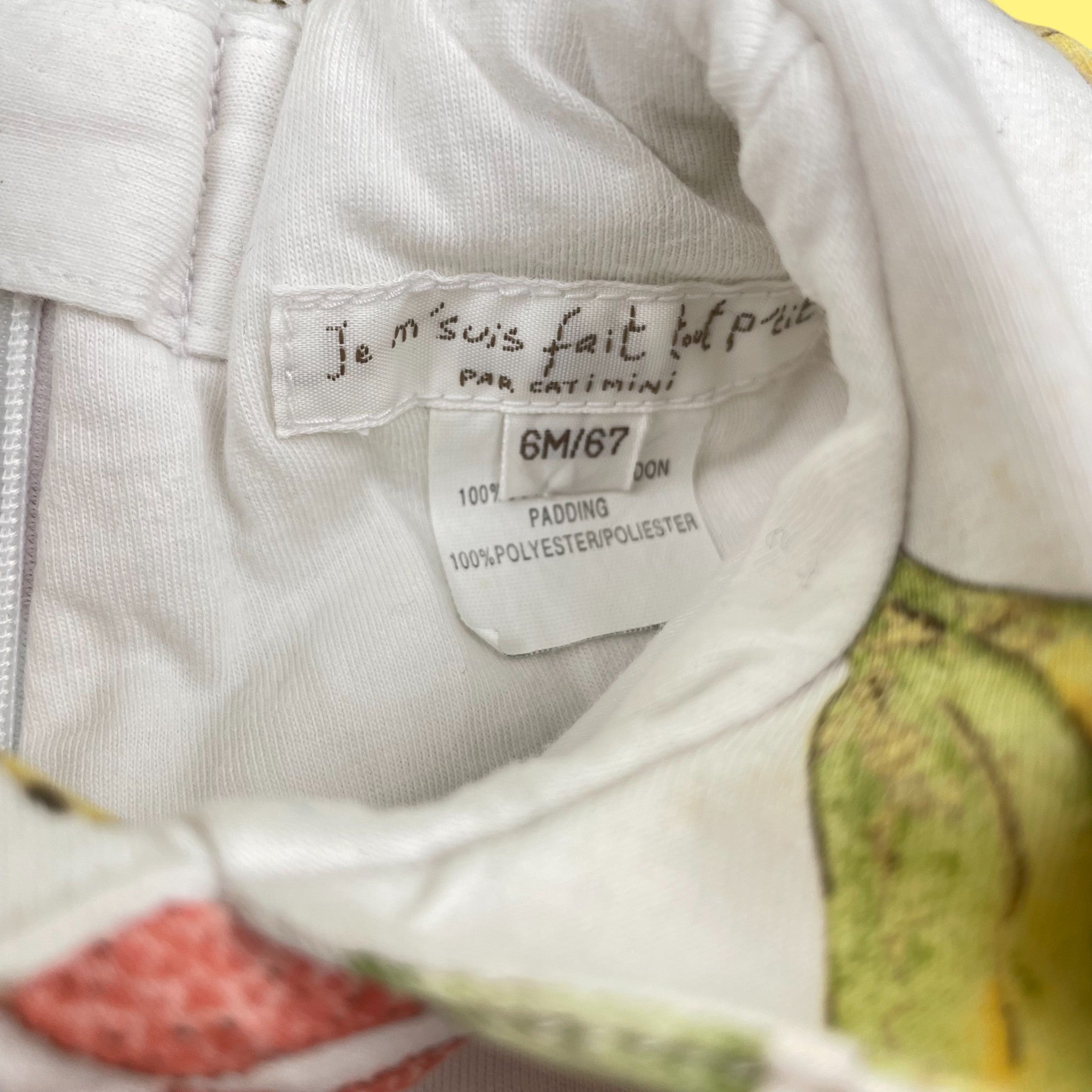 Combinaison fruits Catimini vintage 3 mois