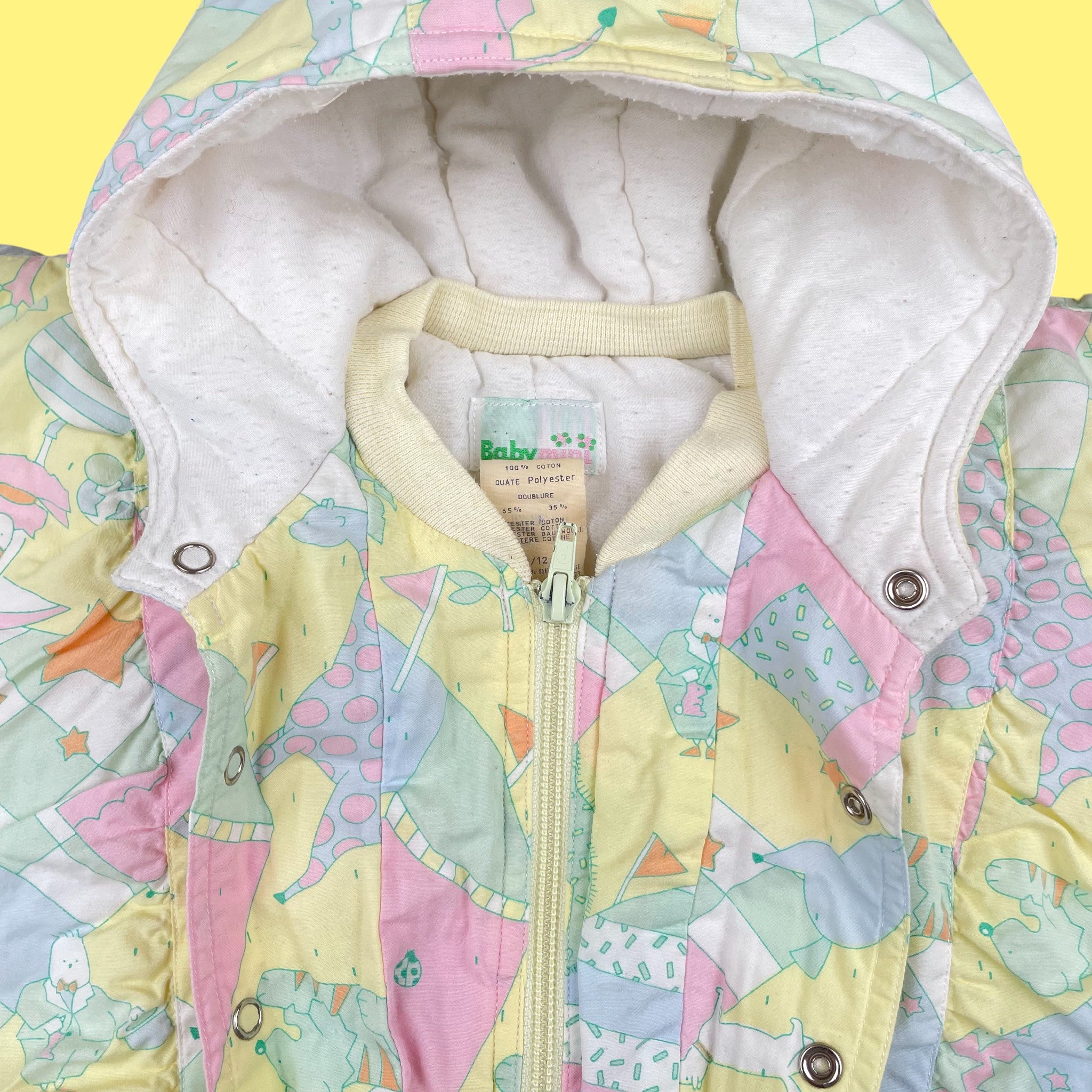 Manteau vintage pastel 12 mois