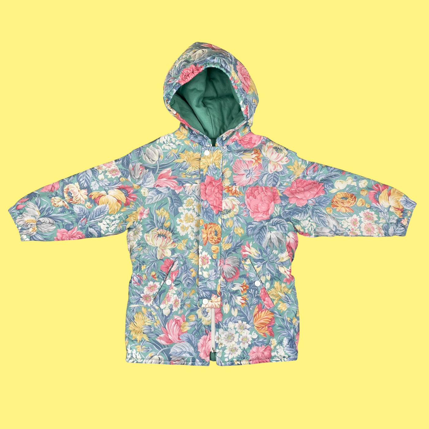 Manteau fleuri vintage 3 ans