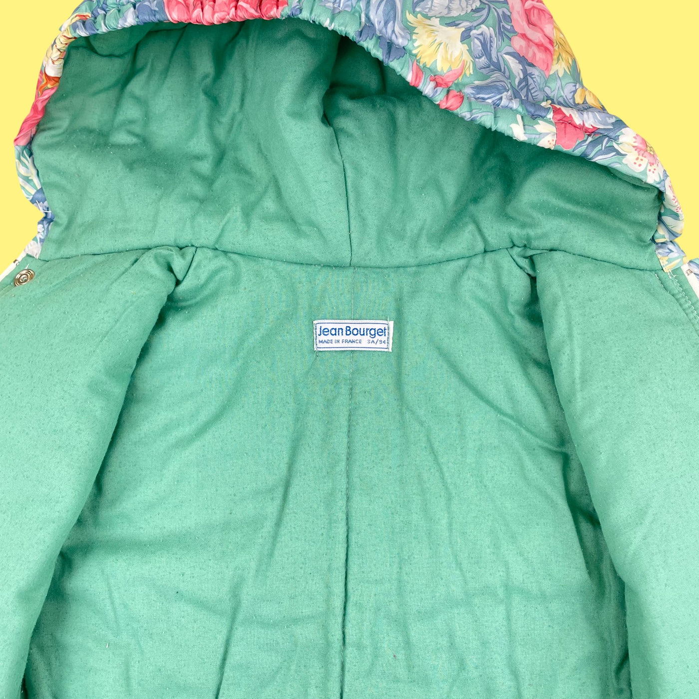 Manteau fleuri vintage 3 ans