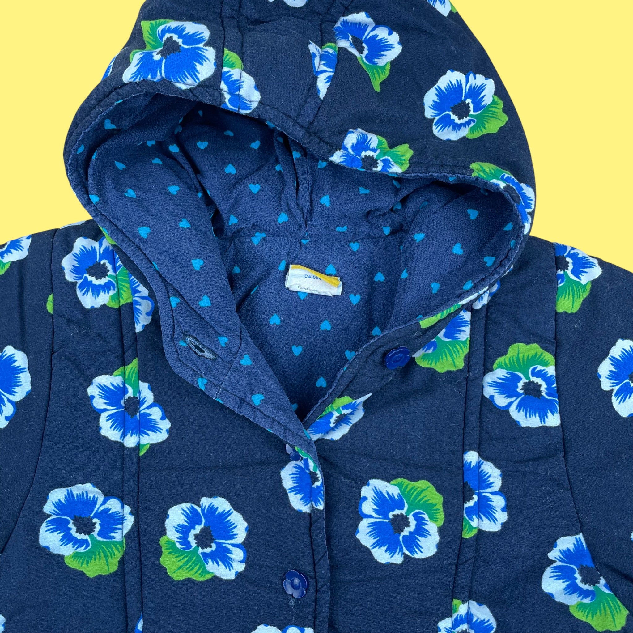 Manteau pervenche vintage 2-3 ans