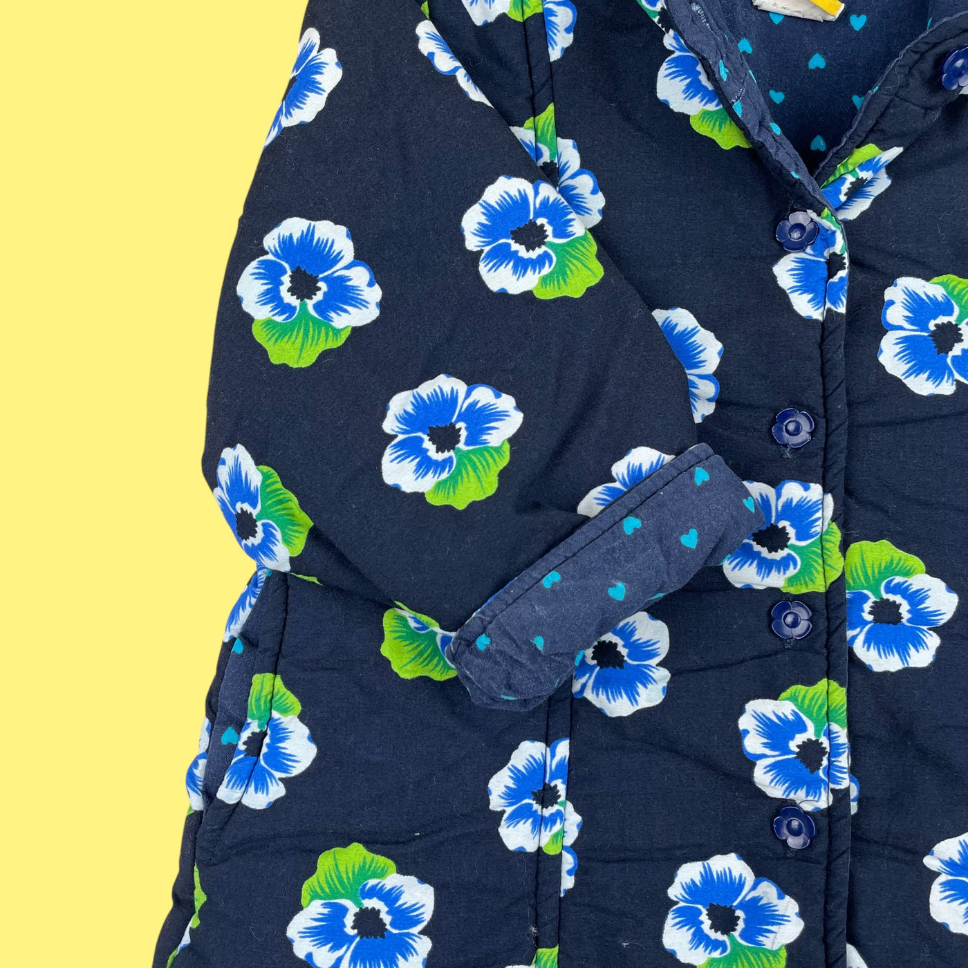 Manteau pervenche vintage 2-3 ans