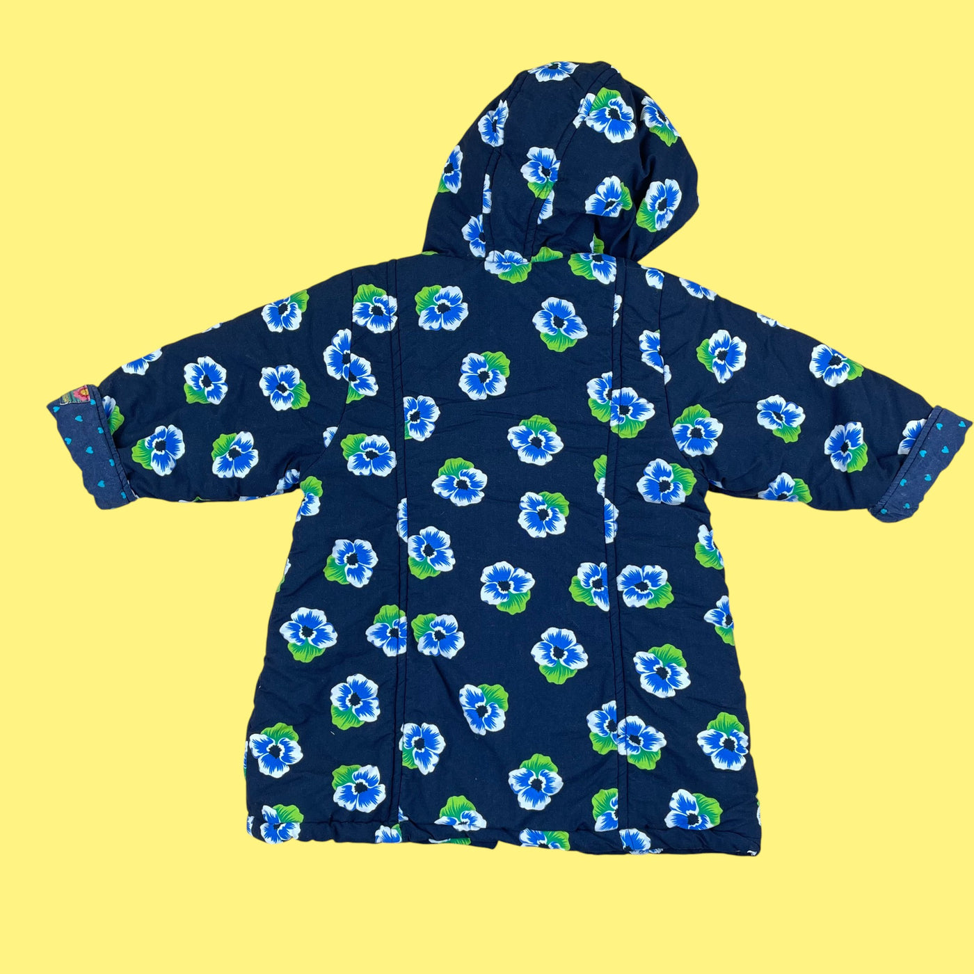 Manteau pervenche vintage 2-3 ans