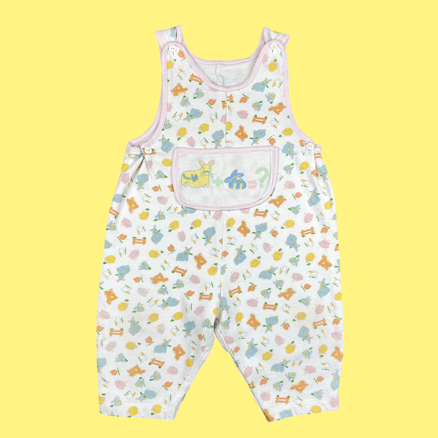 Salopette Petit Bateau pastel vintage 12 mois