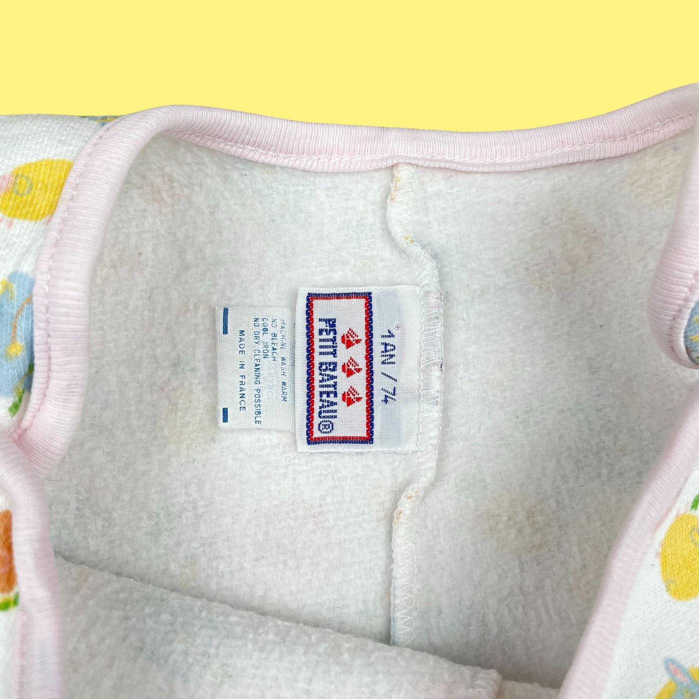 Salopette Petit Bateau pastel vintage 12 mois