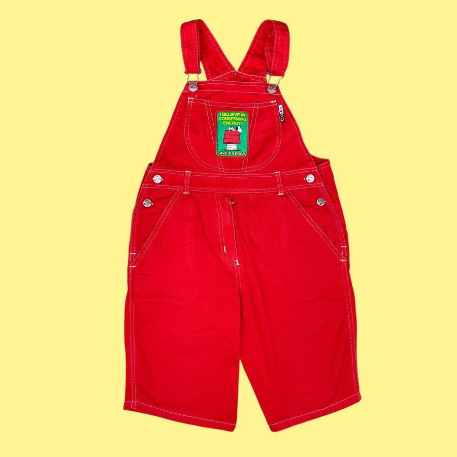 Salopette Snoopy vintage upcyclée 8 ans