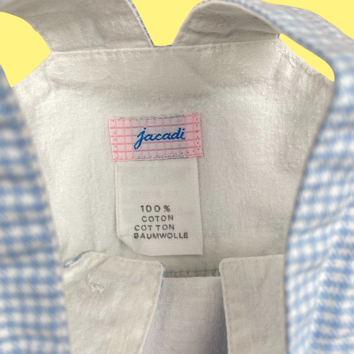 Salopette Jacadi vichy 1 mois