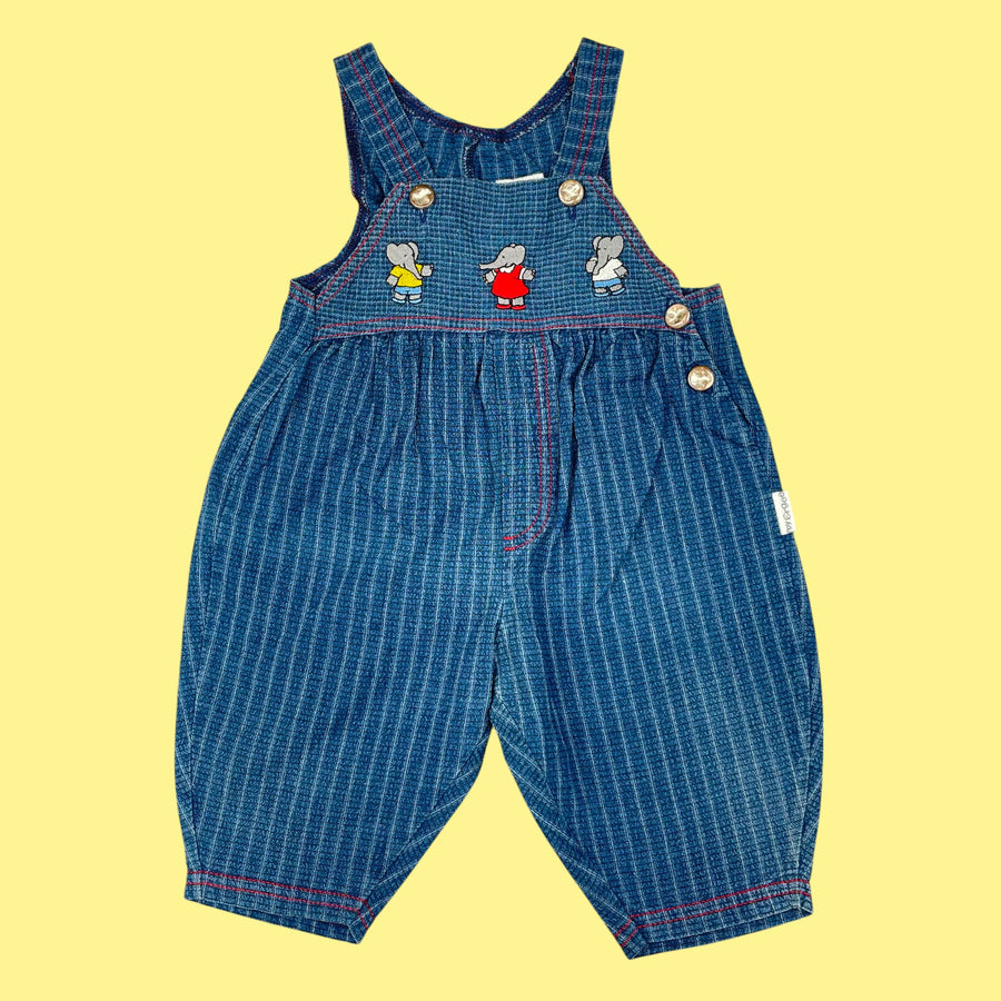 Salopette Babar vintage 3-6 mois