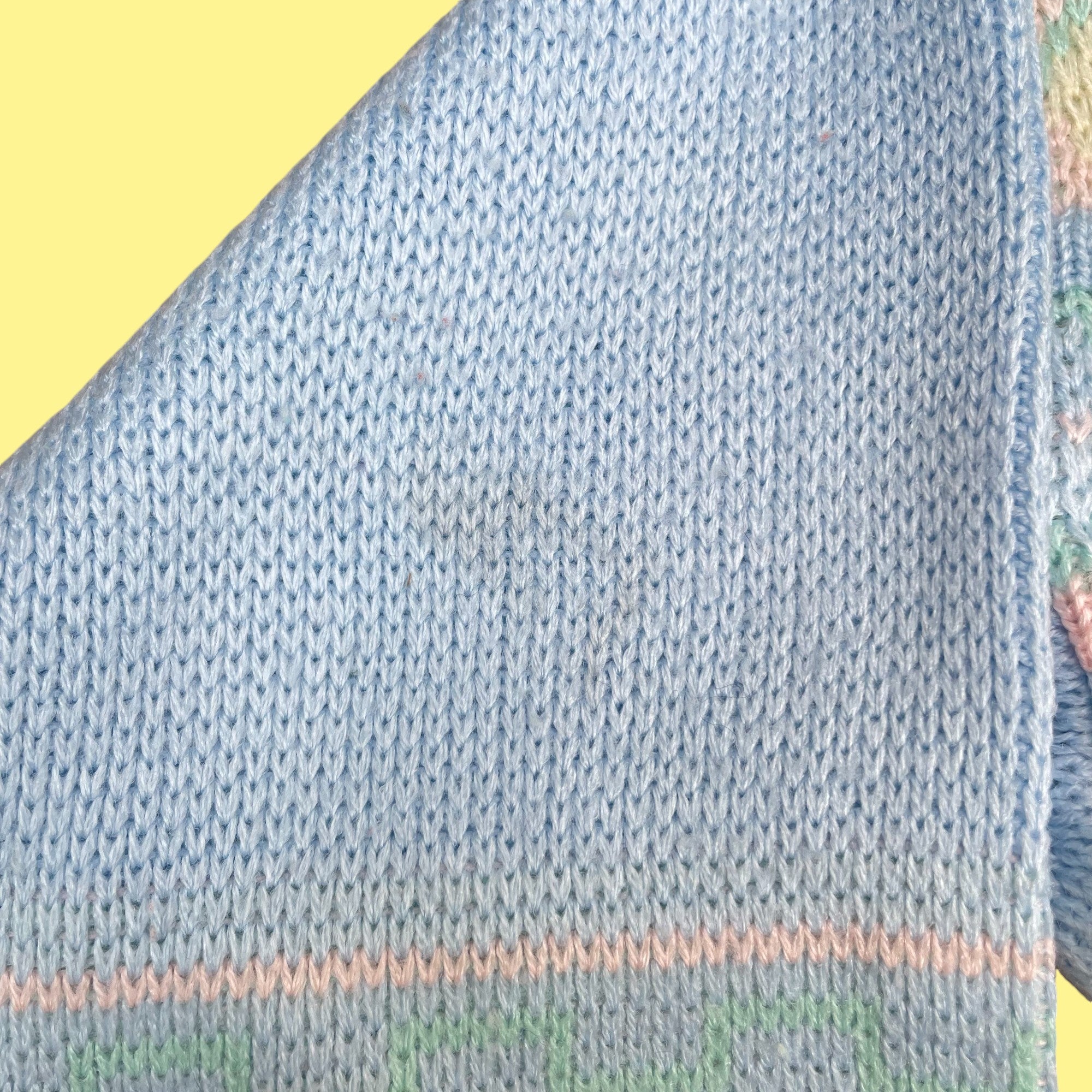 Pull jacquard pastel 7-8 ans