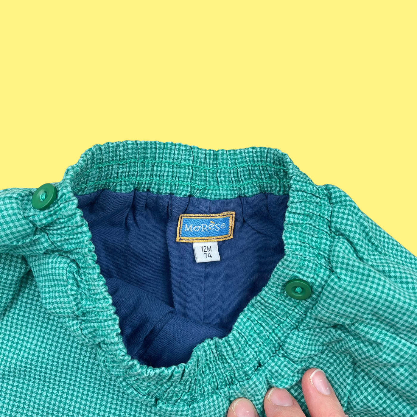 Pantalon vichy vintage 12 mois