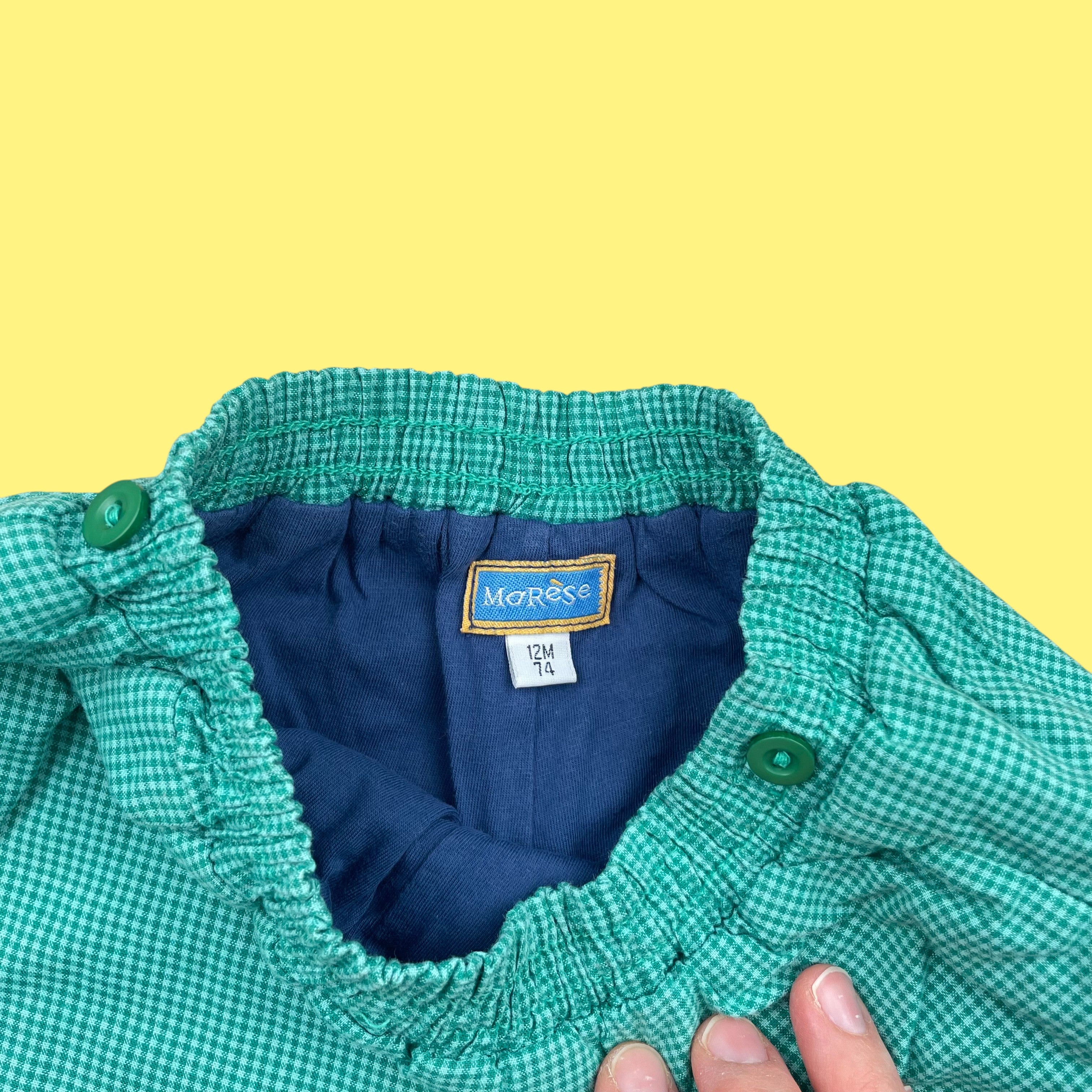 Pantalon vichy vintage 12 mois