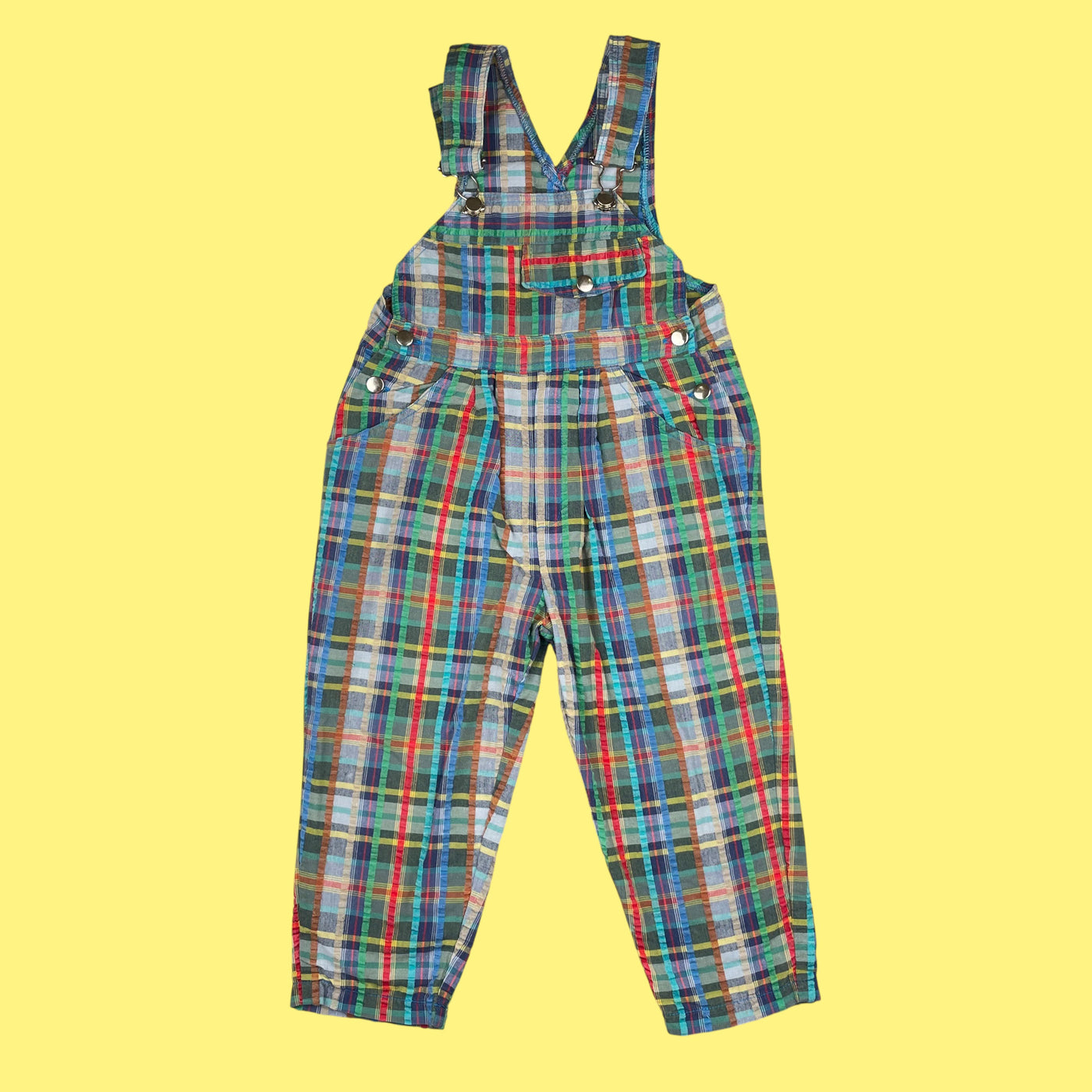 Salopette carreaux vintage 3 ans