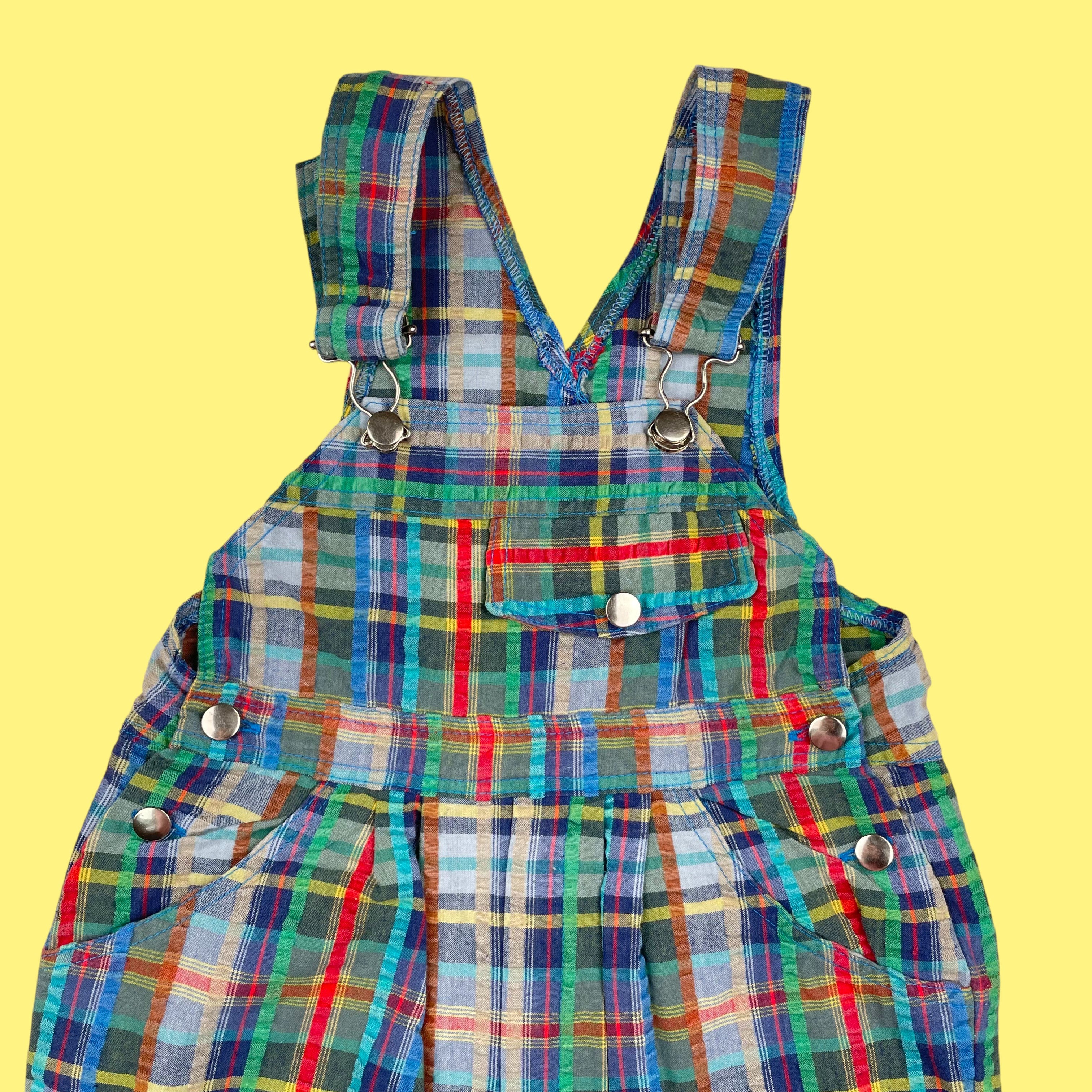 Salopette carreaux vintage 3 ans