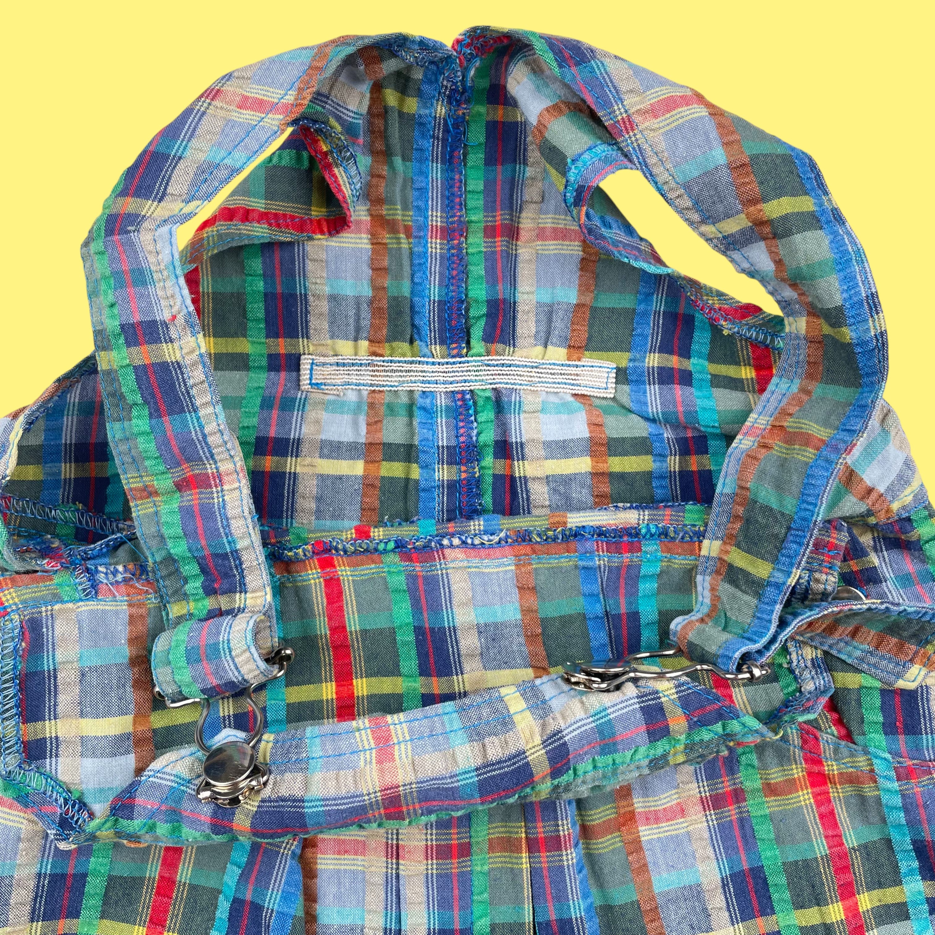 Salopette carreaux vintage 3 ans