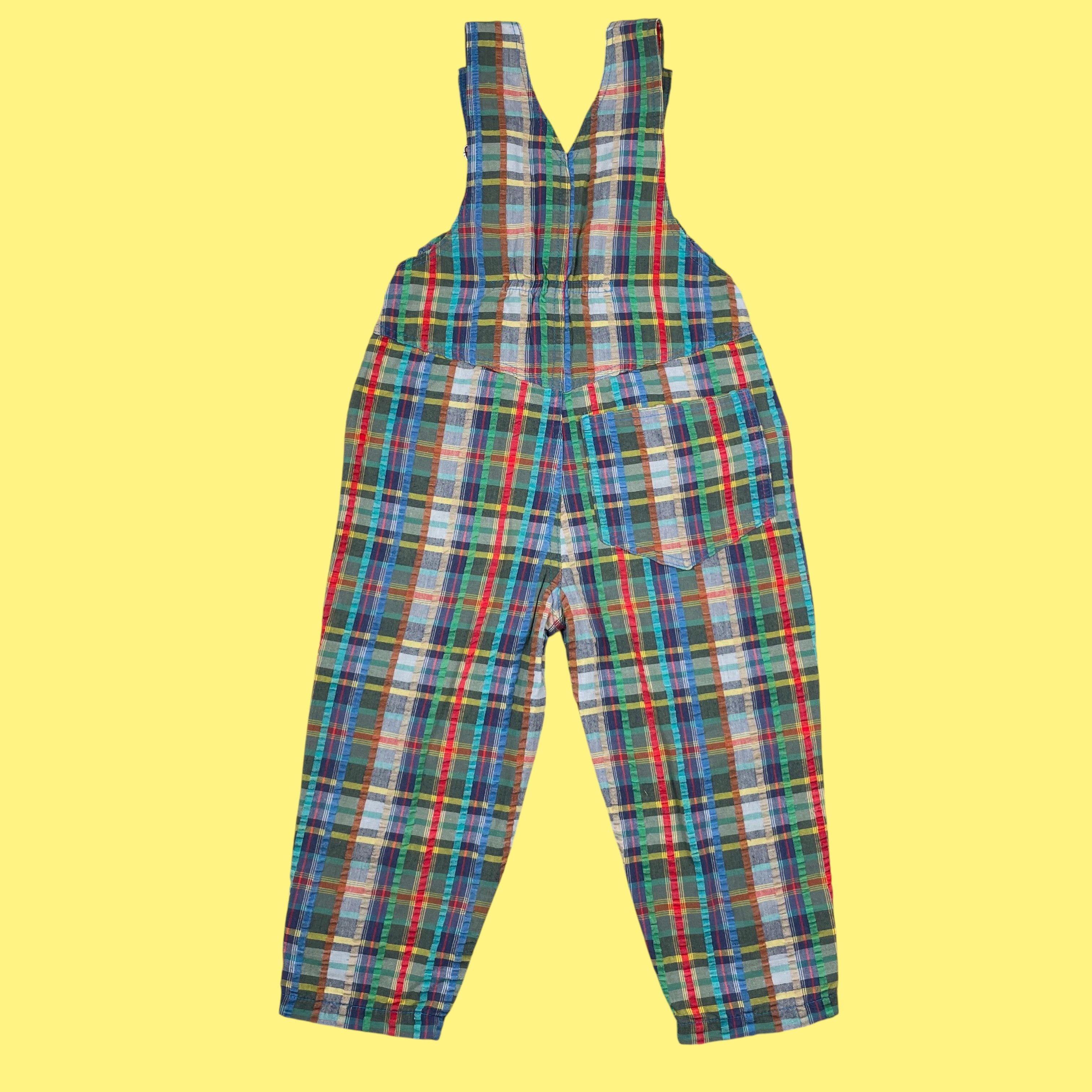 Salopette carreaux vintage 3 ans