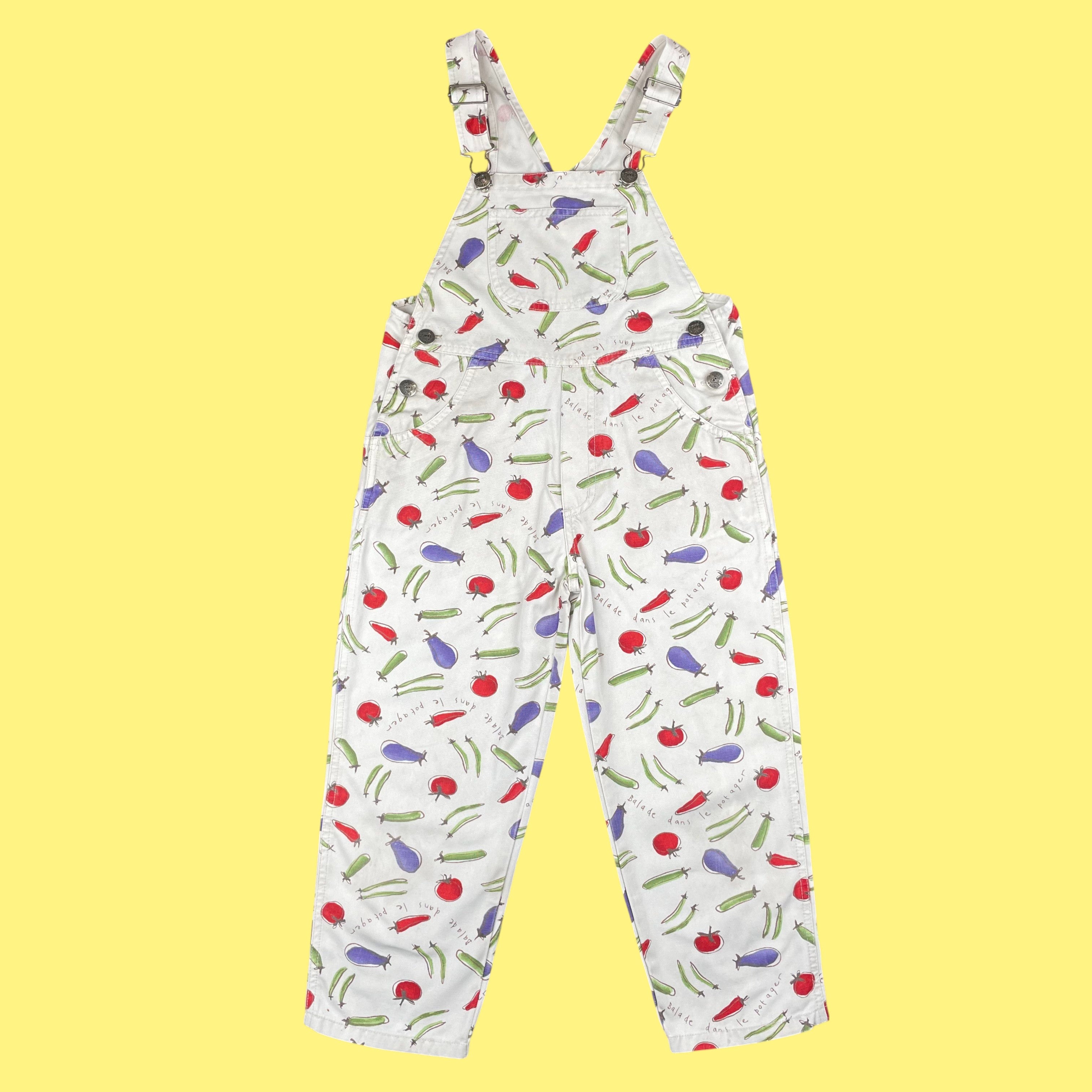 Salopette légumes vintage 6 ans