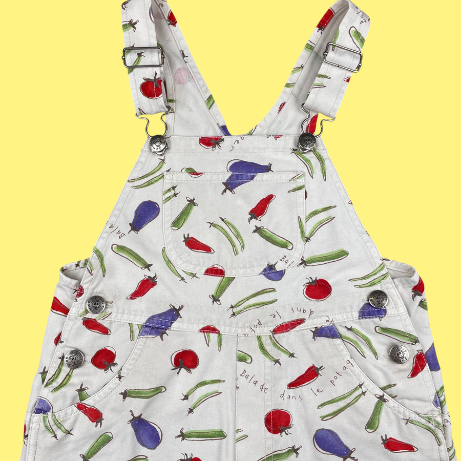 Salopette légumes vintage 6 ans